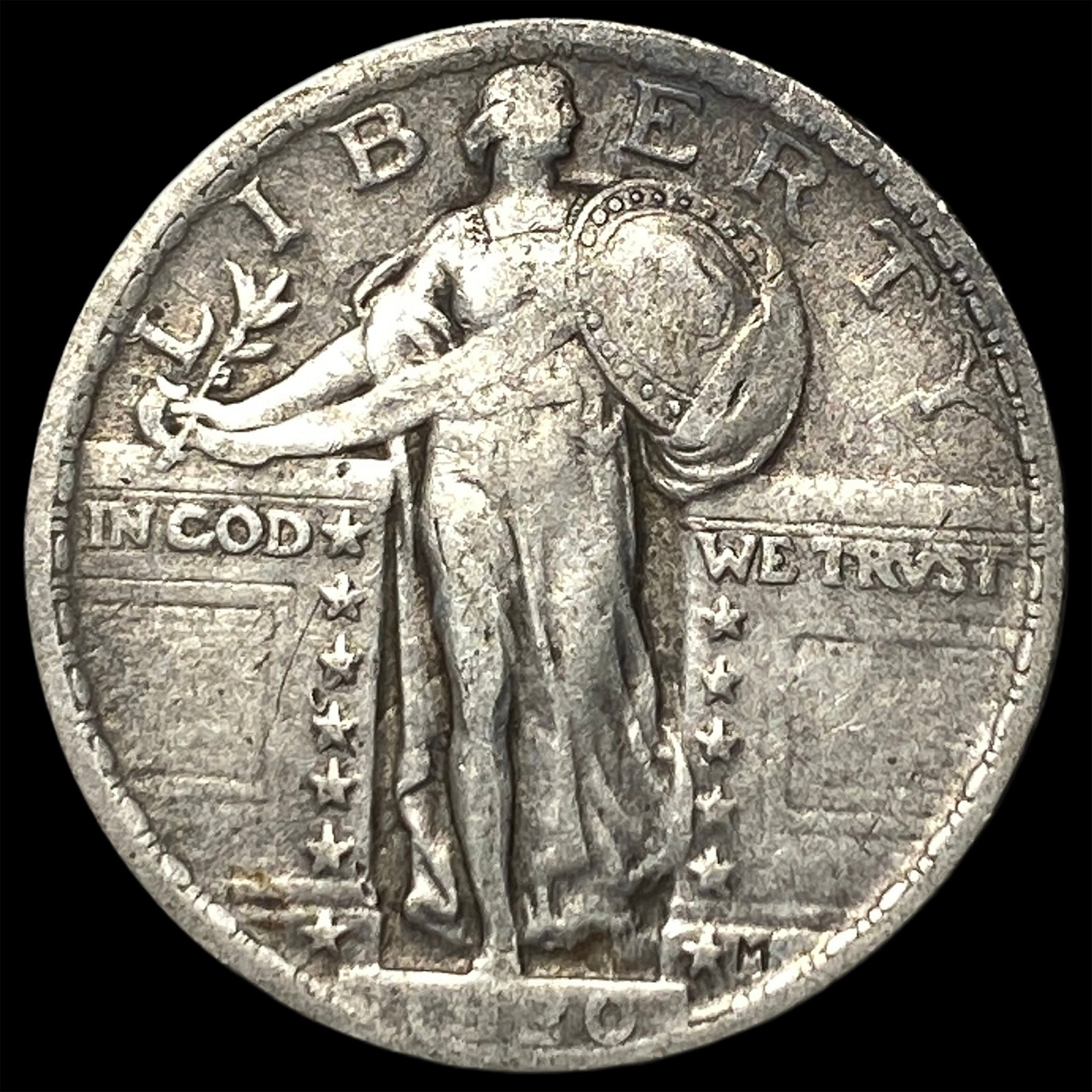 1925 Standing Liberty Silver Quarter NEARLY UNCIRCULATED: 1925 Standing Liberty Silver Quarter NEARLY UNCIRCULATED