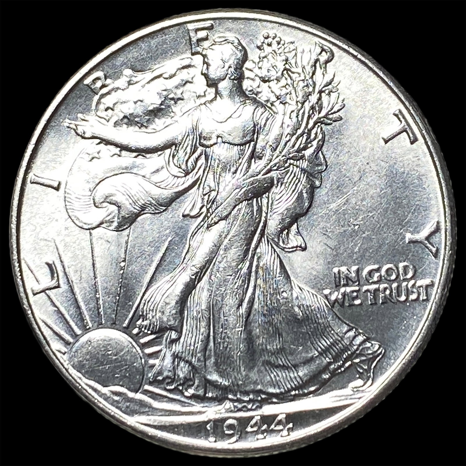 1944 Silver Half Dollar (Walking Liberty) UNCIRCULATED: 1944 Silver Half Dollar (Walking Liberty) UNCIRCULATED