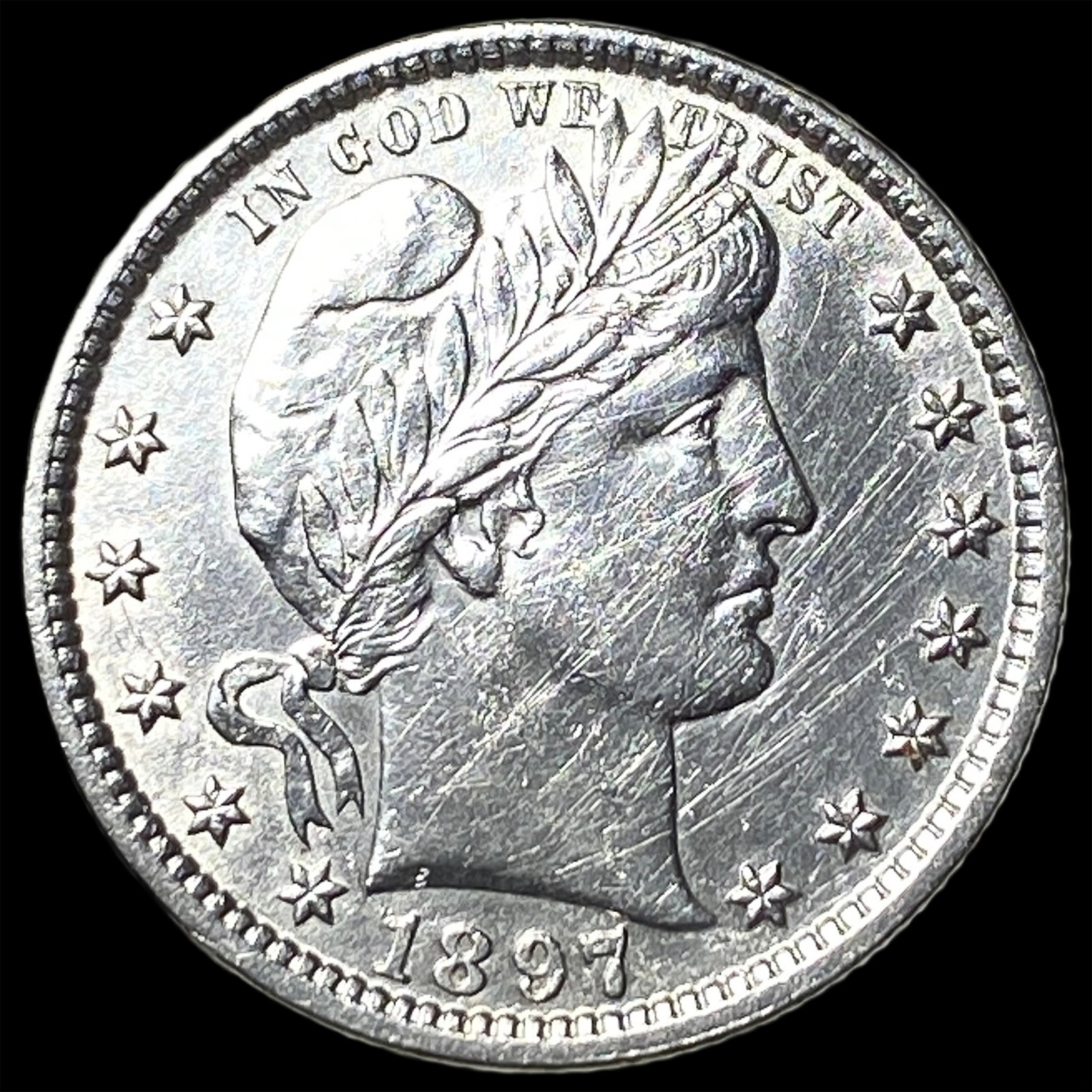 1897 Silver Barber Quarter UNCIRCULATED (1 of 2)