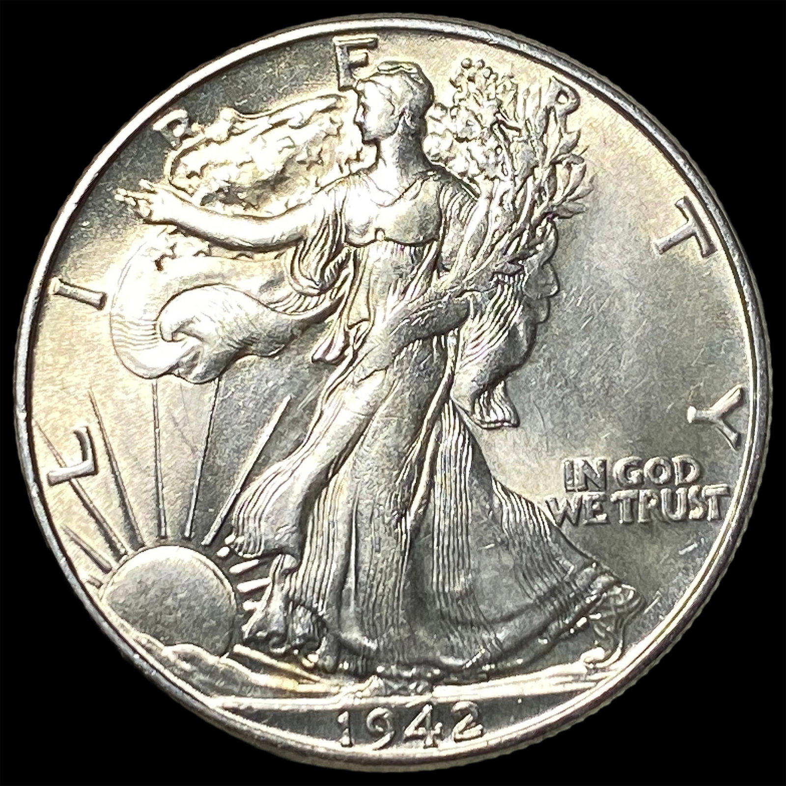 1942 Silver Walking Liberty Half Dollar UNCIRCULATED: 1942 Silver Walking Liberty Half Dollar UNCIRCULATED