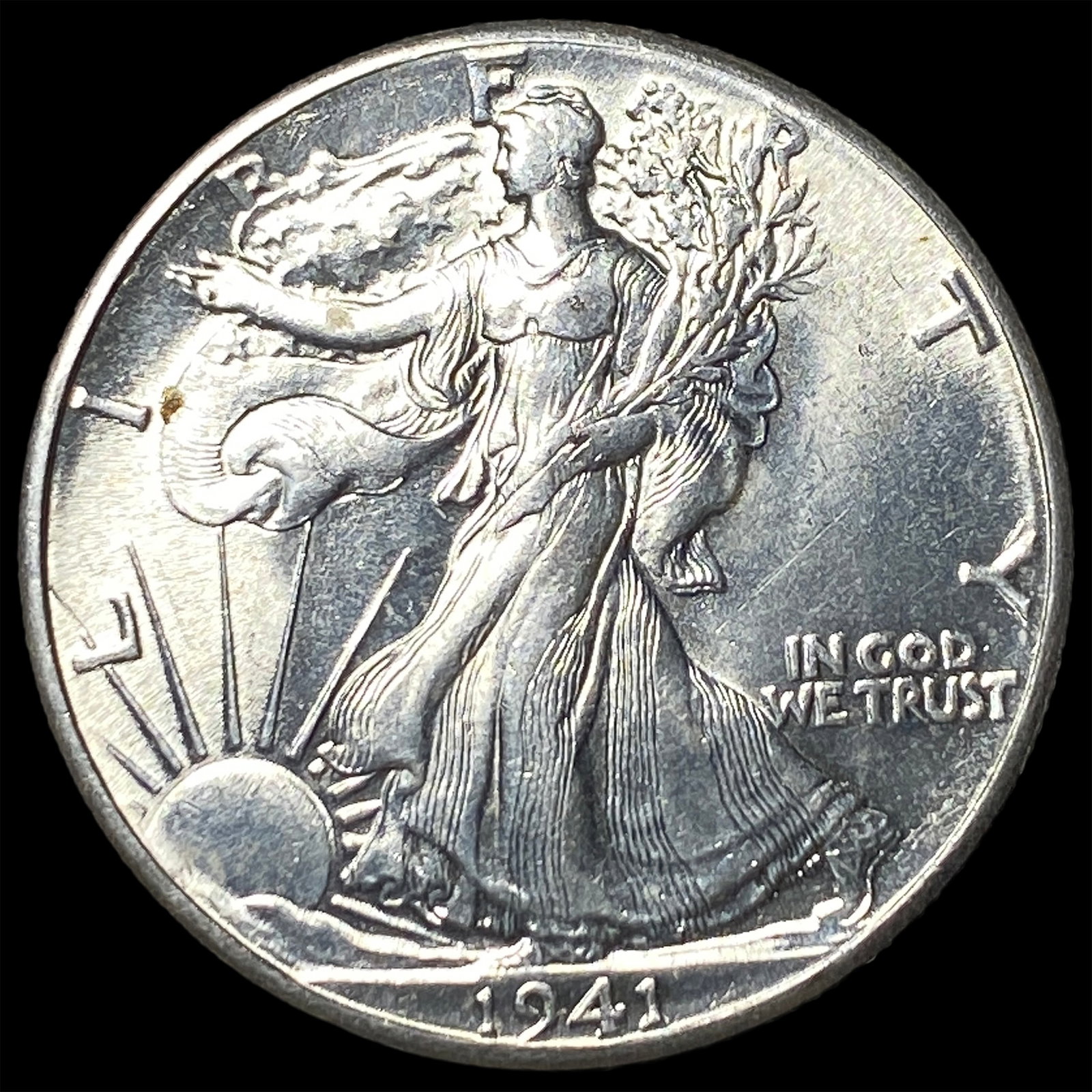 1941 Silver Walking Liberty Half Dollar UNCIRCULATED: 1941 Silver Walking Liberty Half Dollar UNCIRCULATED