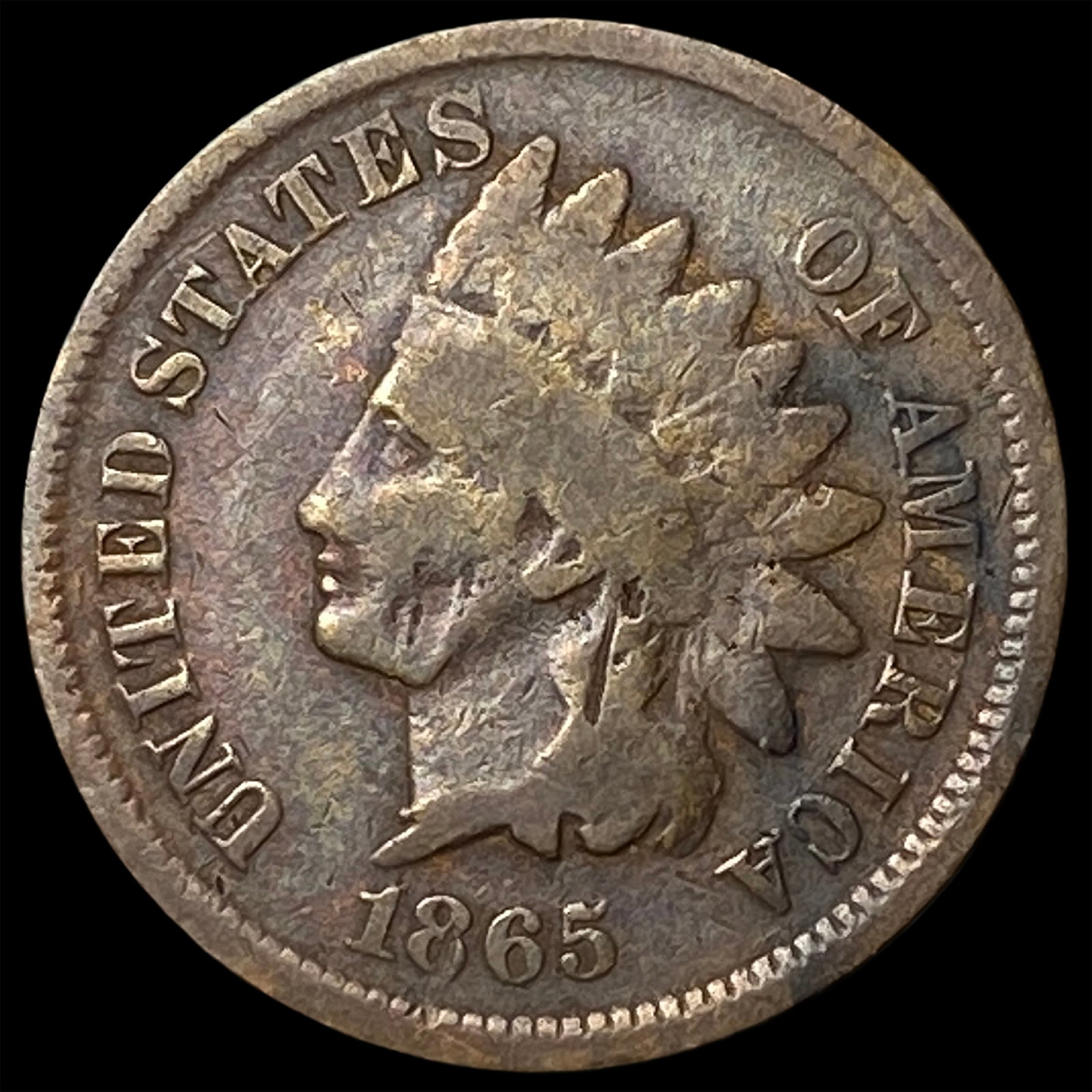 1865 Indian Head Cent NICELY CIRCULATED (1 of 2)