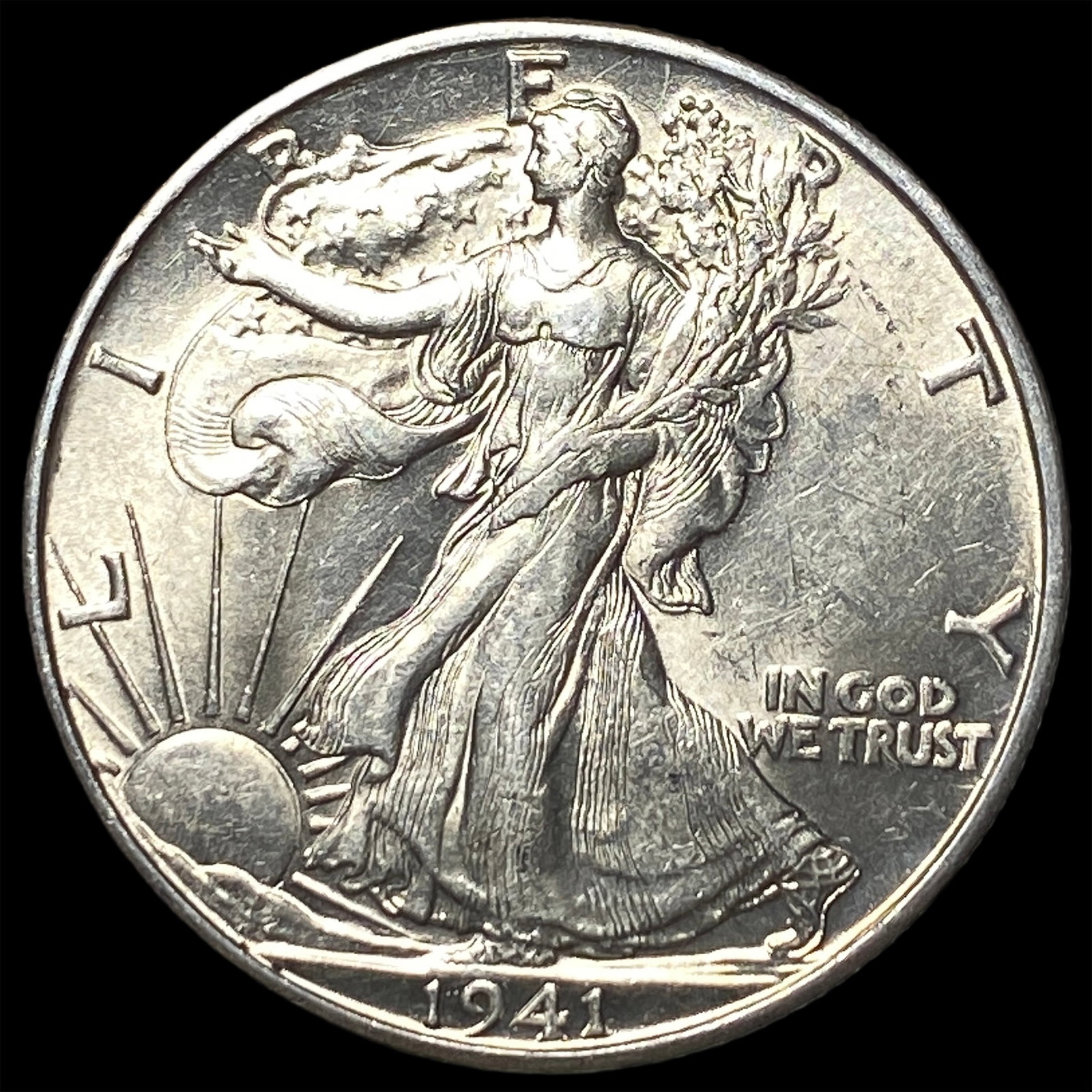 1941-D Silver Walking Liberty Half Dollar GEM BU (1 of 2)