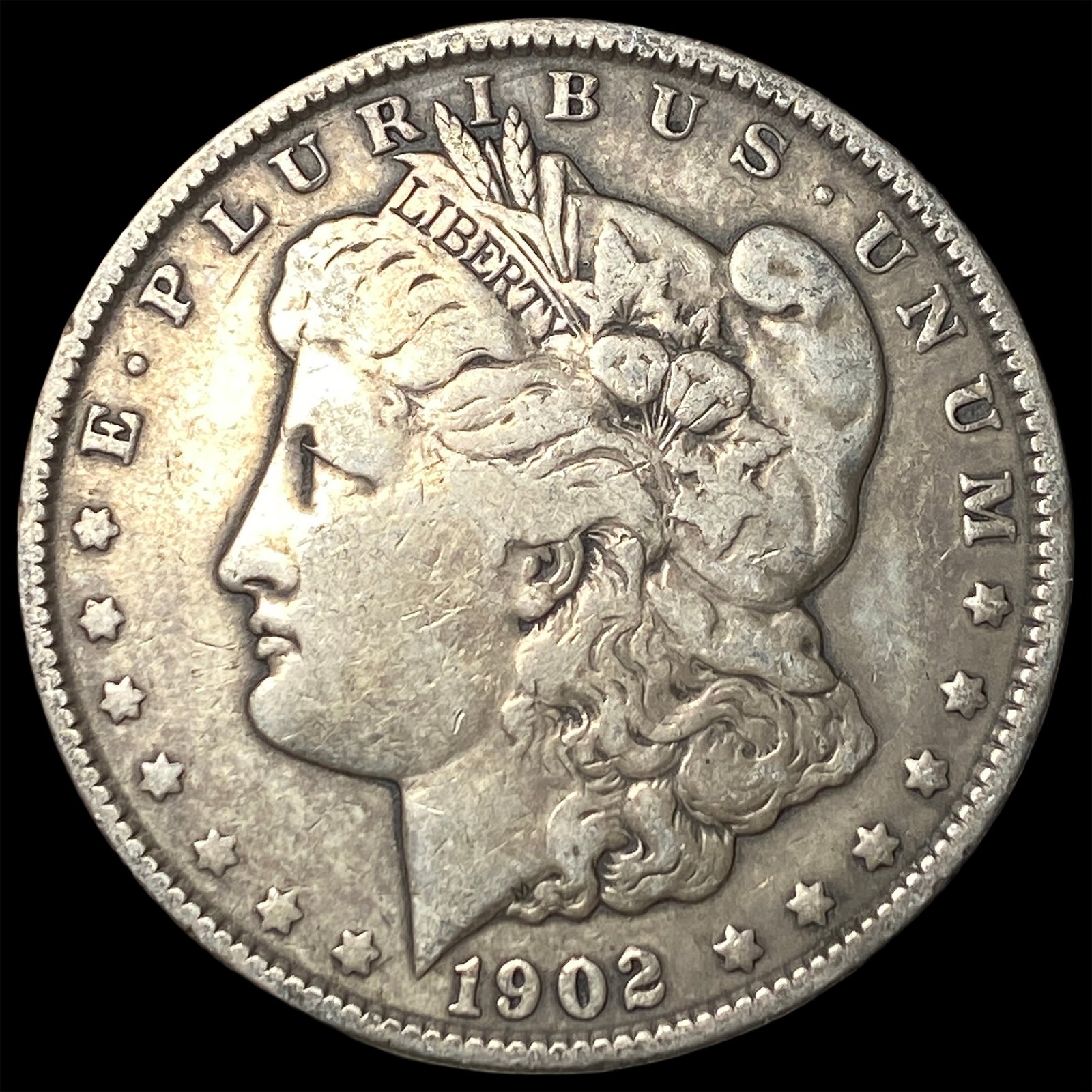 1902 Silver Morgan Dollar ABOUT UNCIRCULATED: 1902 Silver Morgan Dollar ABOUT UNCIRCULATED
