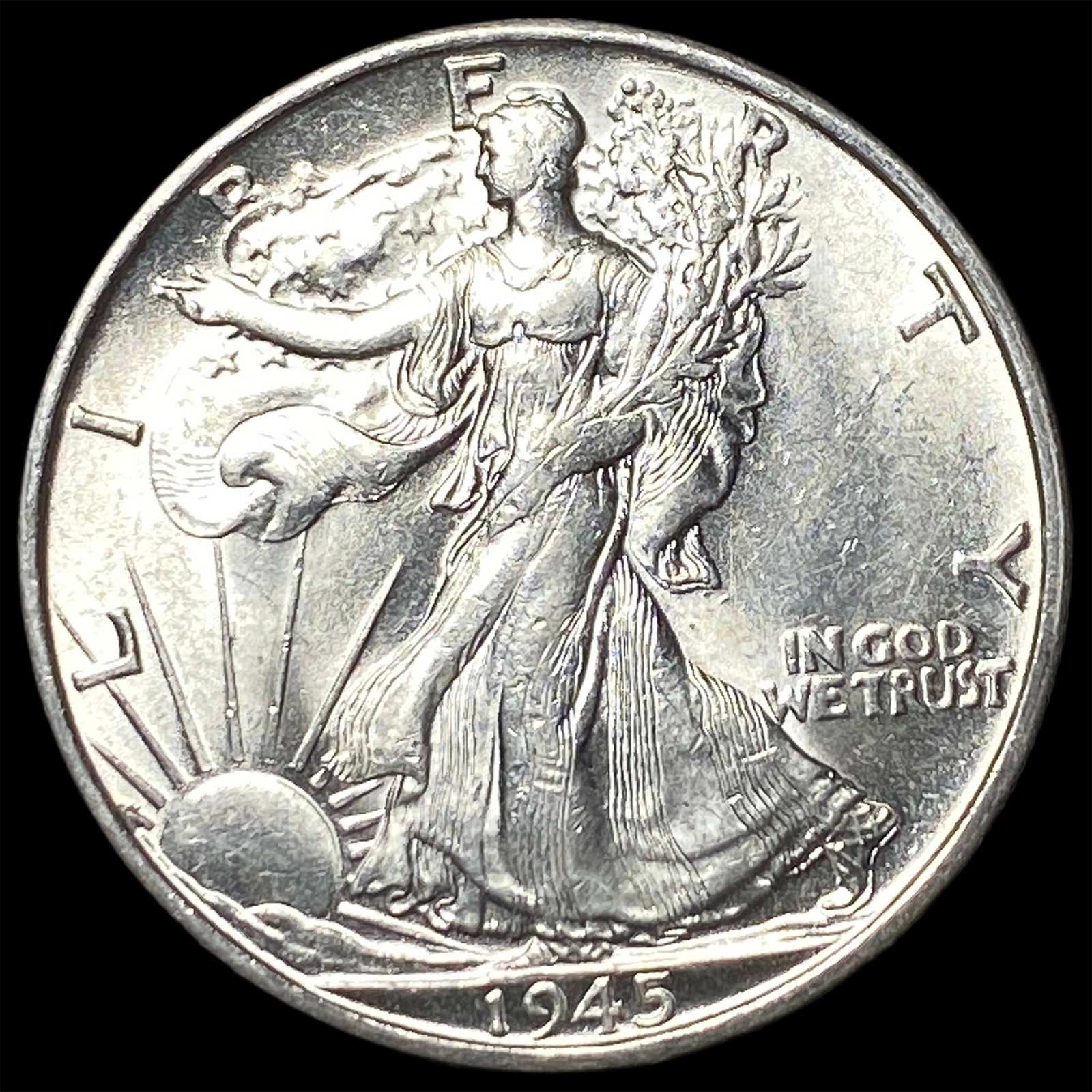 1945-S Silver Walking Liberty Half Dollar UNCIRCULATED (1 of 2)