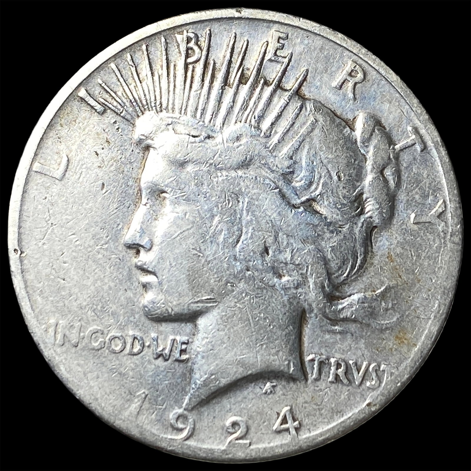 1924-S Silver Peace Dollar HIGH GRADE (1 of 2)