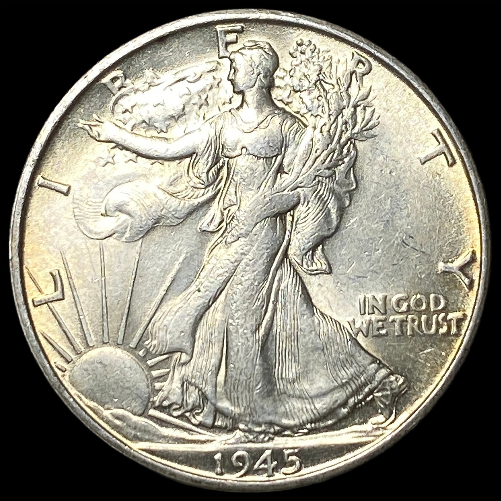 1945-S Silver Walking Liberty Half Dollar UNCIRCULATED: 1945-S Silver Walking Liberty Half Dollar UNCIRCULATED