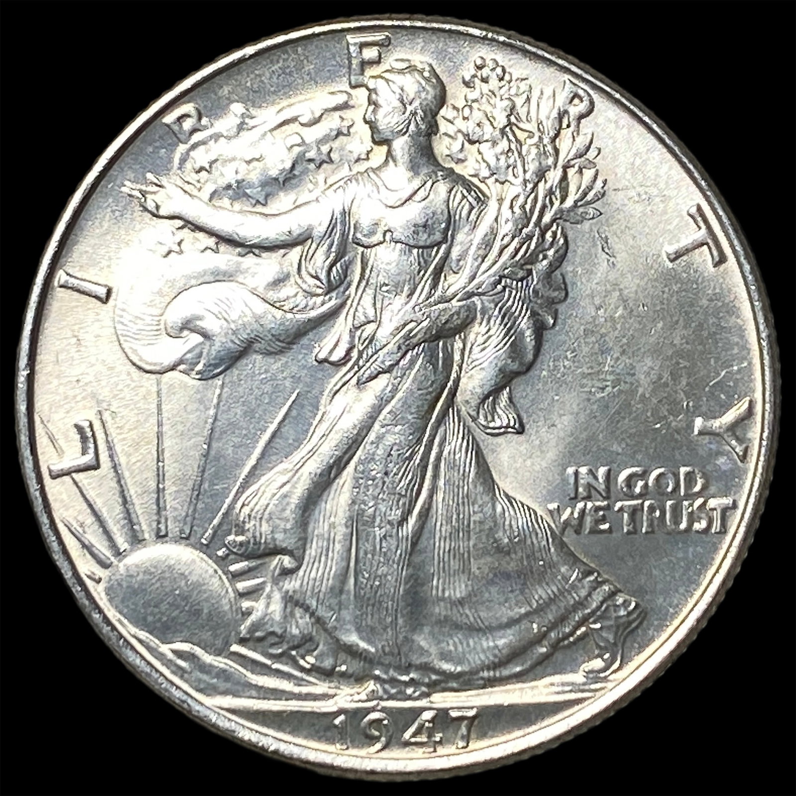1947 Silver Walking Liberty Half Dollar UNCIRCULATED (1 of 2)