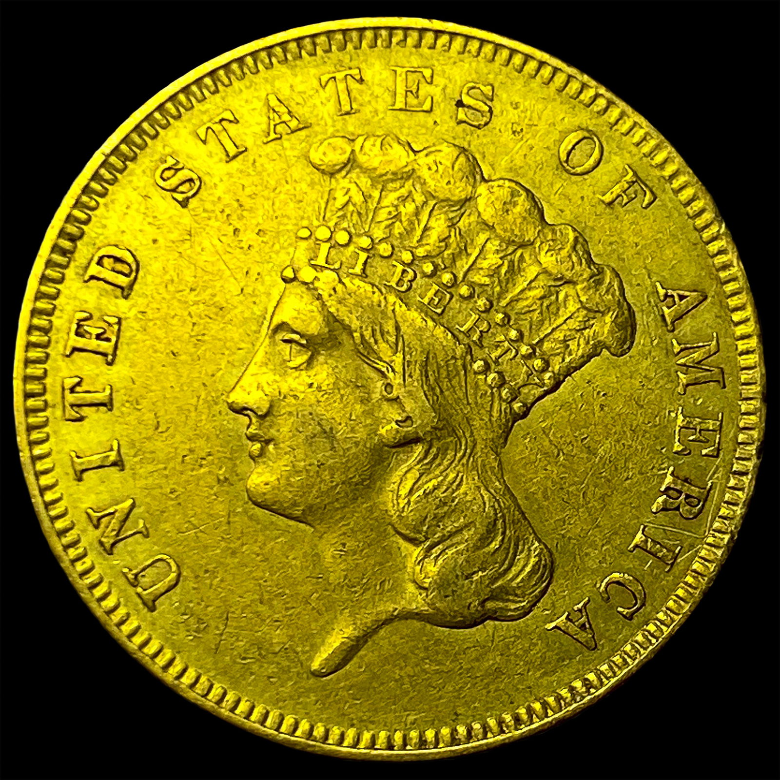 1855 $3 Gold Indian Princess Head HIGH GRADE: 1855 $3 Gold Indian Princess Head HIGH GRADE