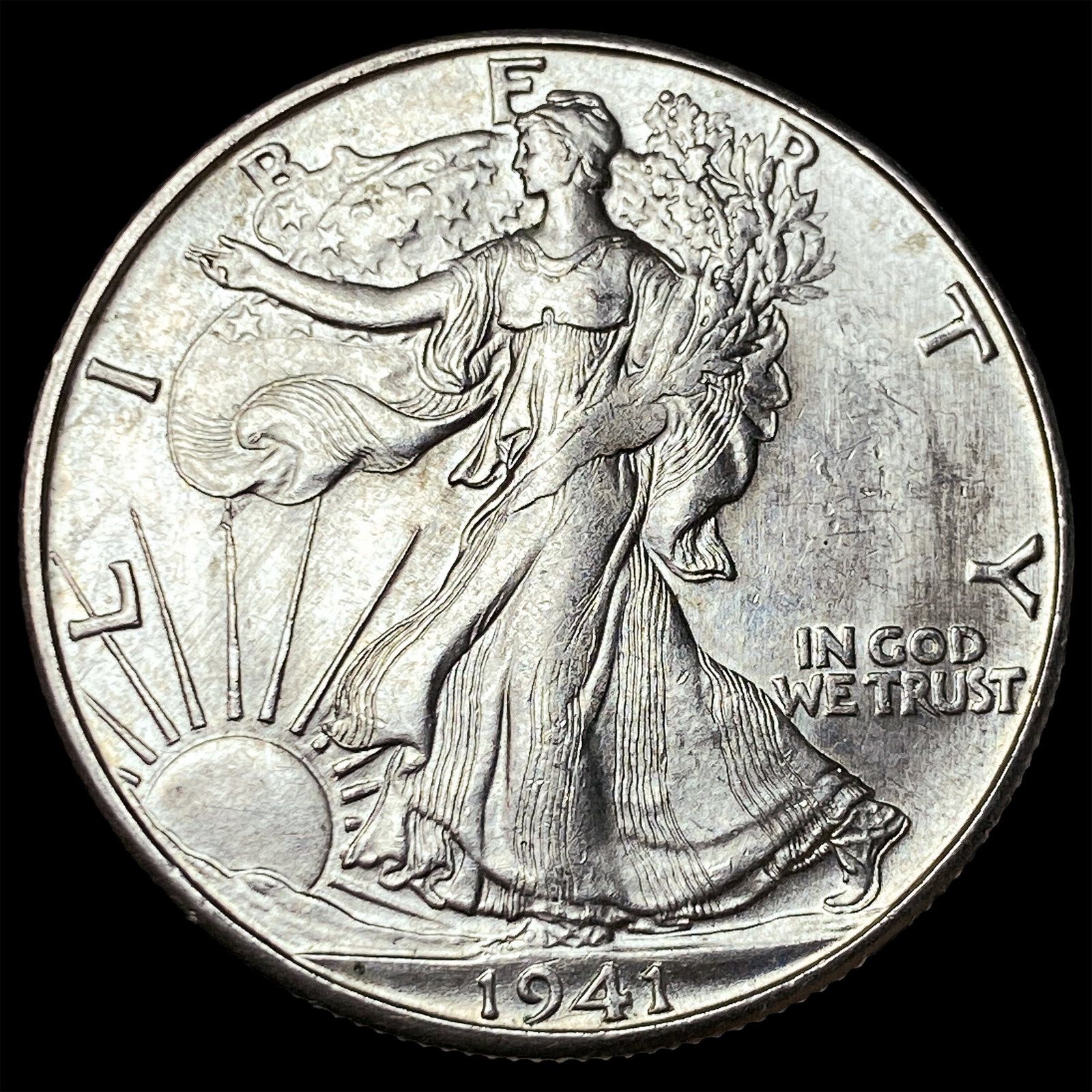 1941-D Silver Walking Liberty Half Dollar UNCIRCULATED (1 of 2)