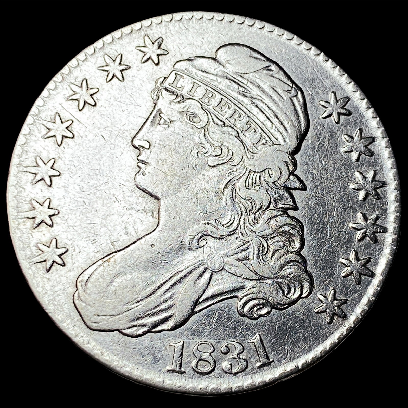 1831 Silver Capped Bust Half Dollar CHOICE AU (1 of 2)