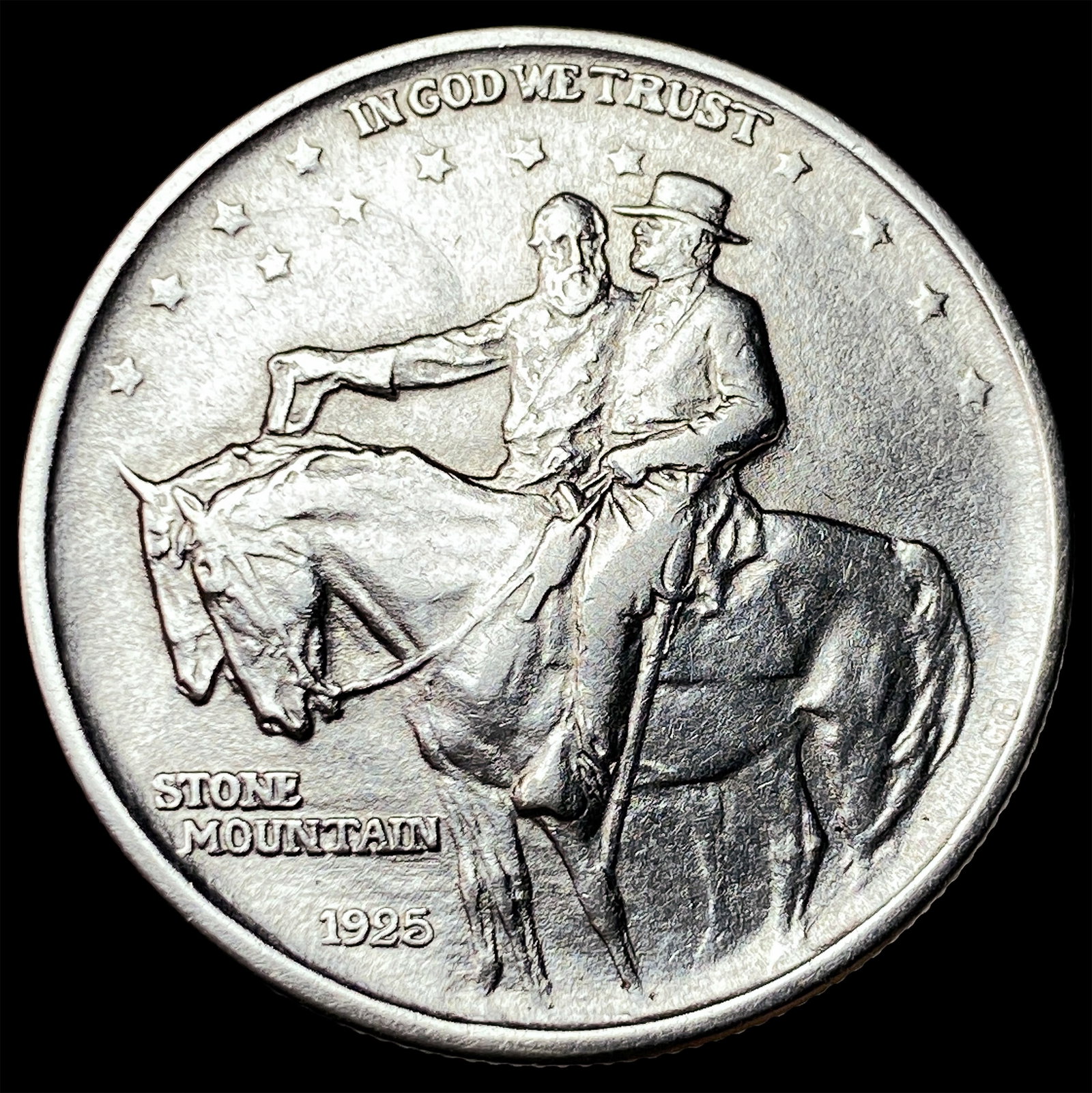 1925 Stone Mountain Silver Half Dollar GEM BU: 1925 Stone Mountain Silver Half Dollar GEM BU