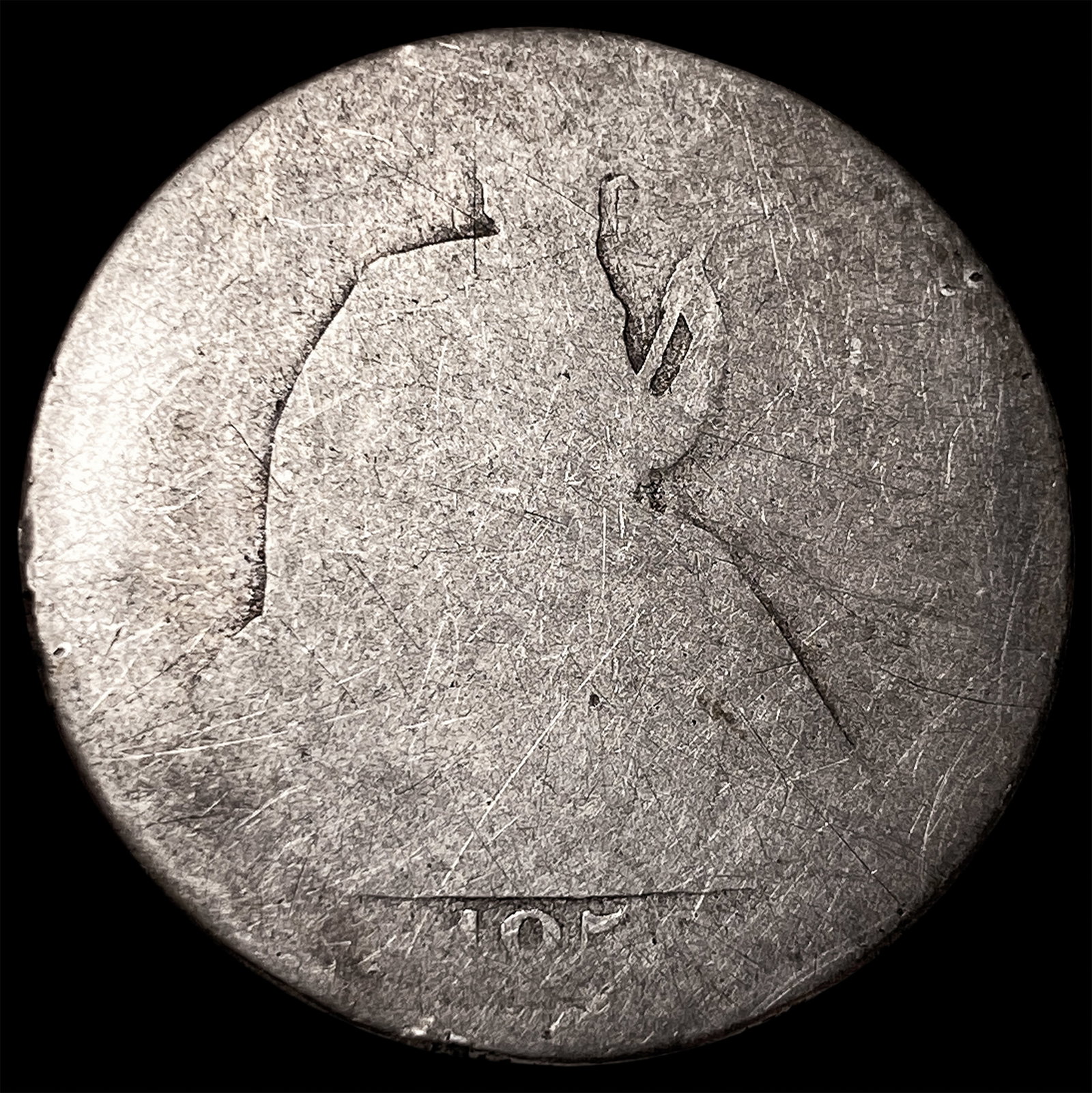 1858-O Silver Seated Liberty Half Dollar NICELY CIRCULATED (1 of 2)