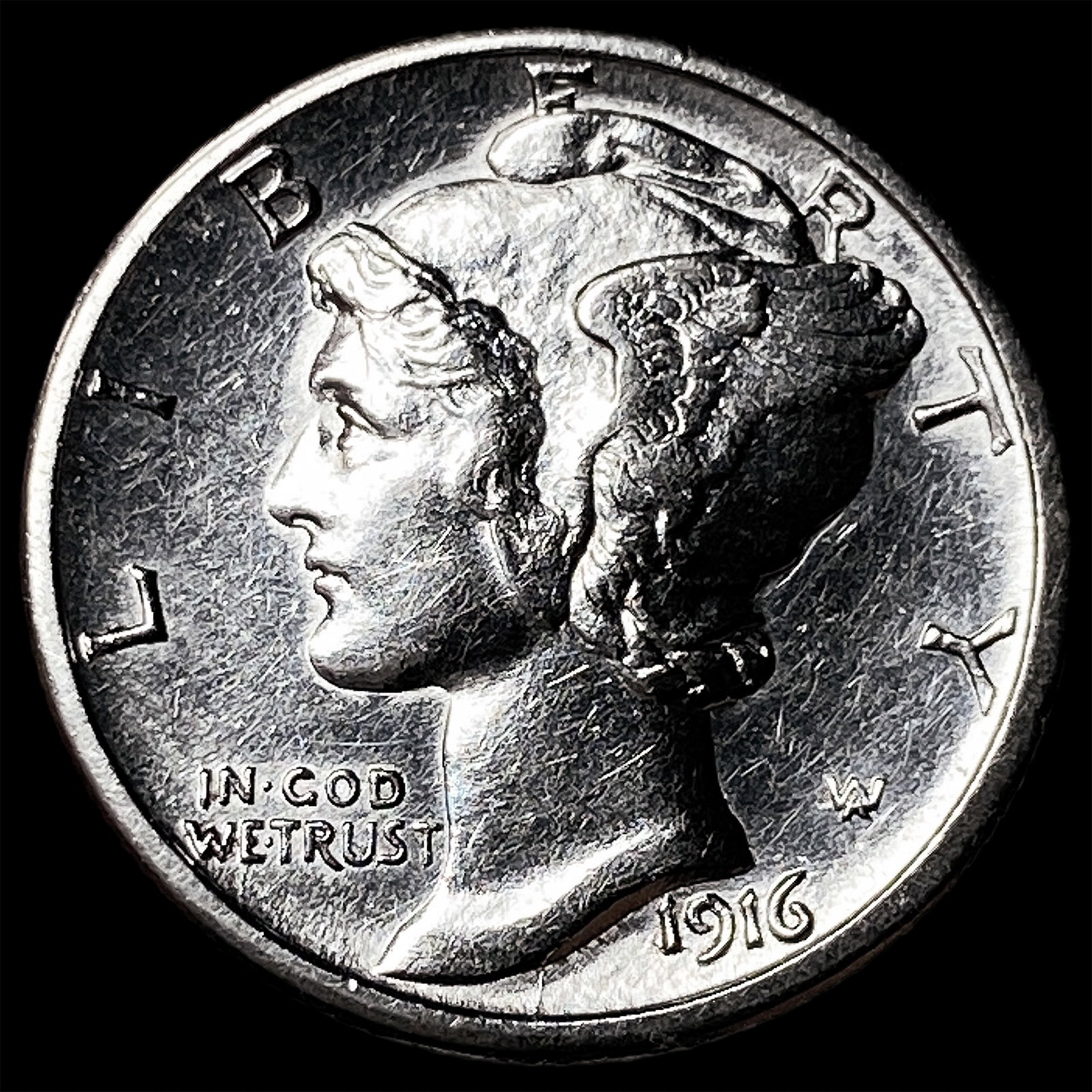 1916-S Mercury Dime UNCIRCULATED (1 of 2)