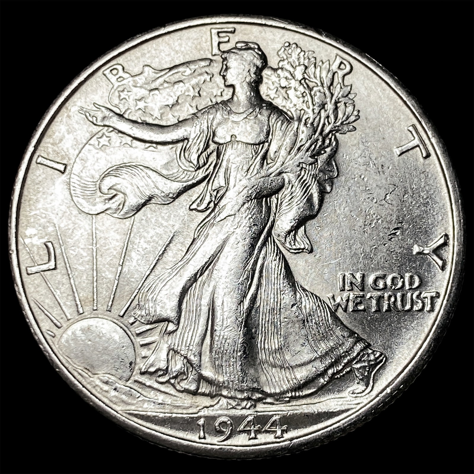 1944-S Silver Walking Liberty Half Dollar UNCIRCULATED: 1944-S Silver Walking Liberty Half Dollar UNCIRCULATED