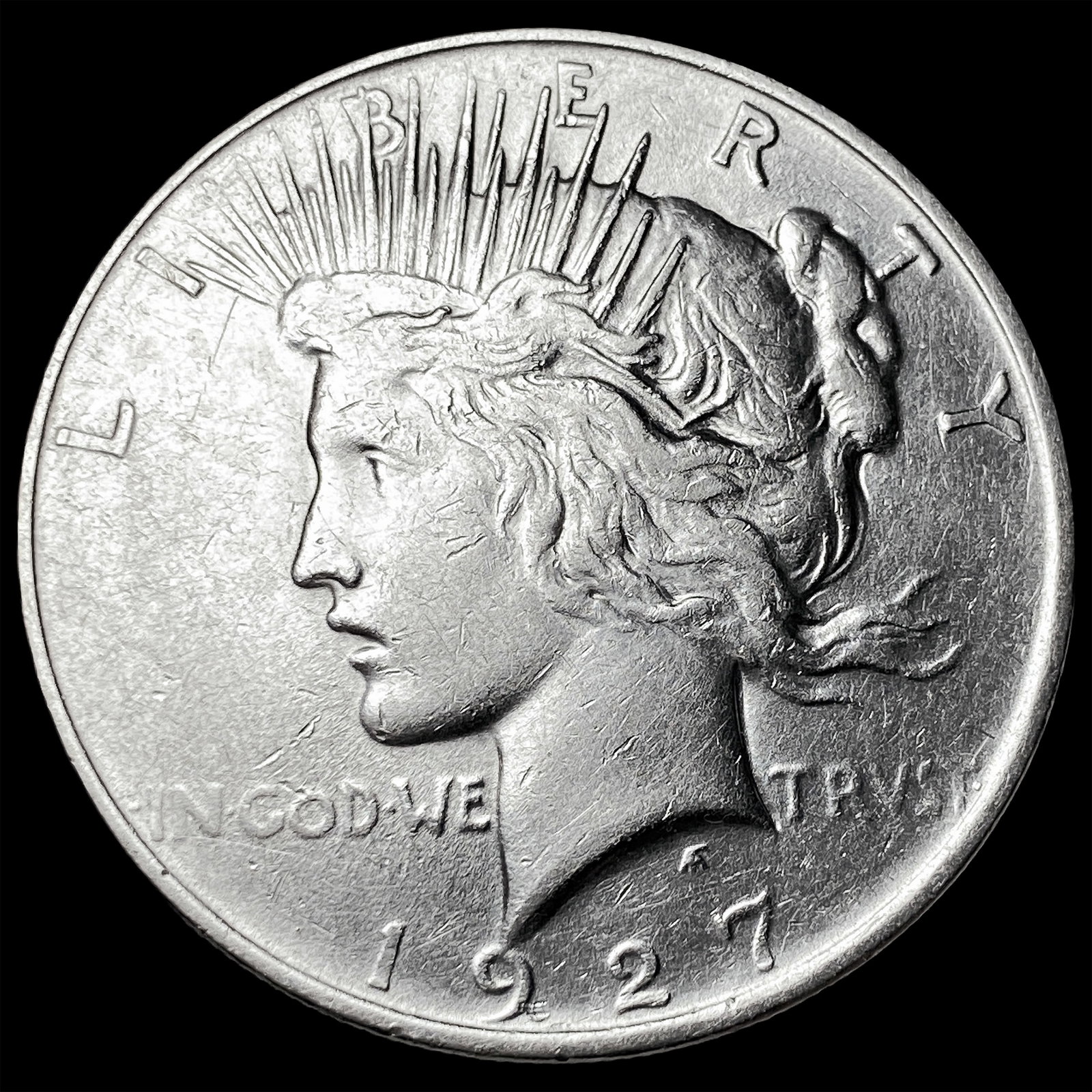 1927-D Silver Peace Dollar CLOSELY UNCIRCULATED (1 of 2)