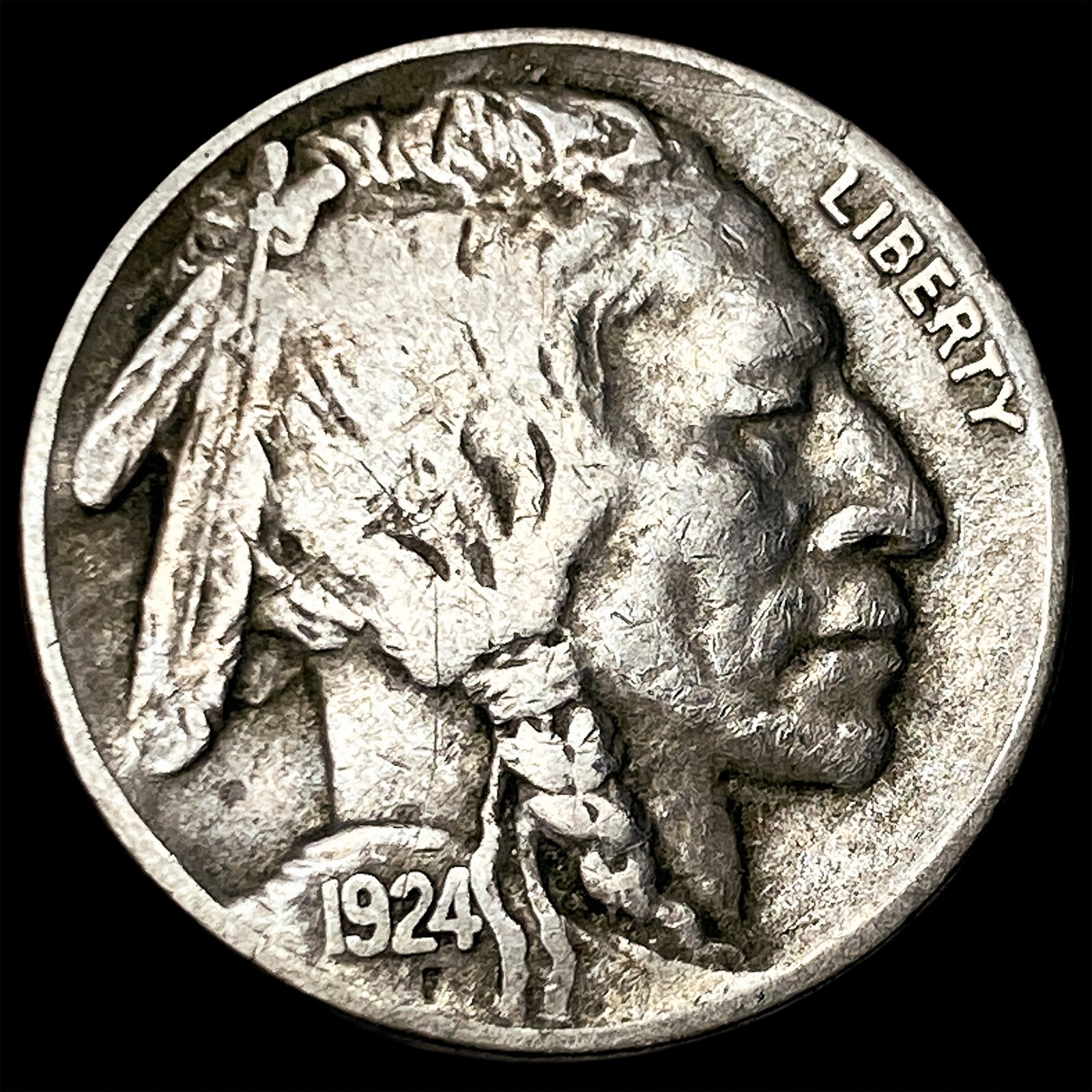 1924-S Buffalo Nickel NEARLY UNCIRCULATED (1 of 2)