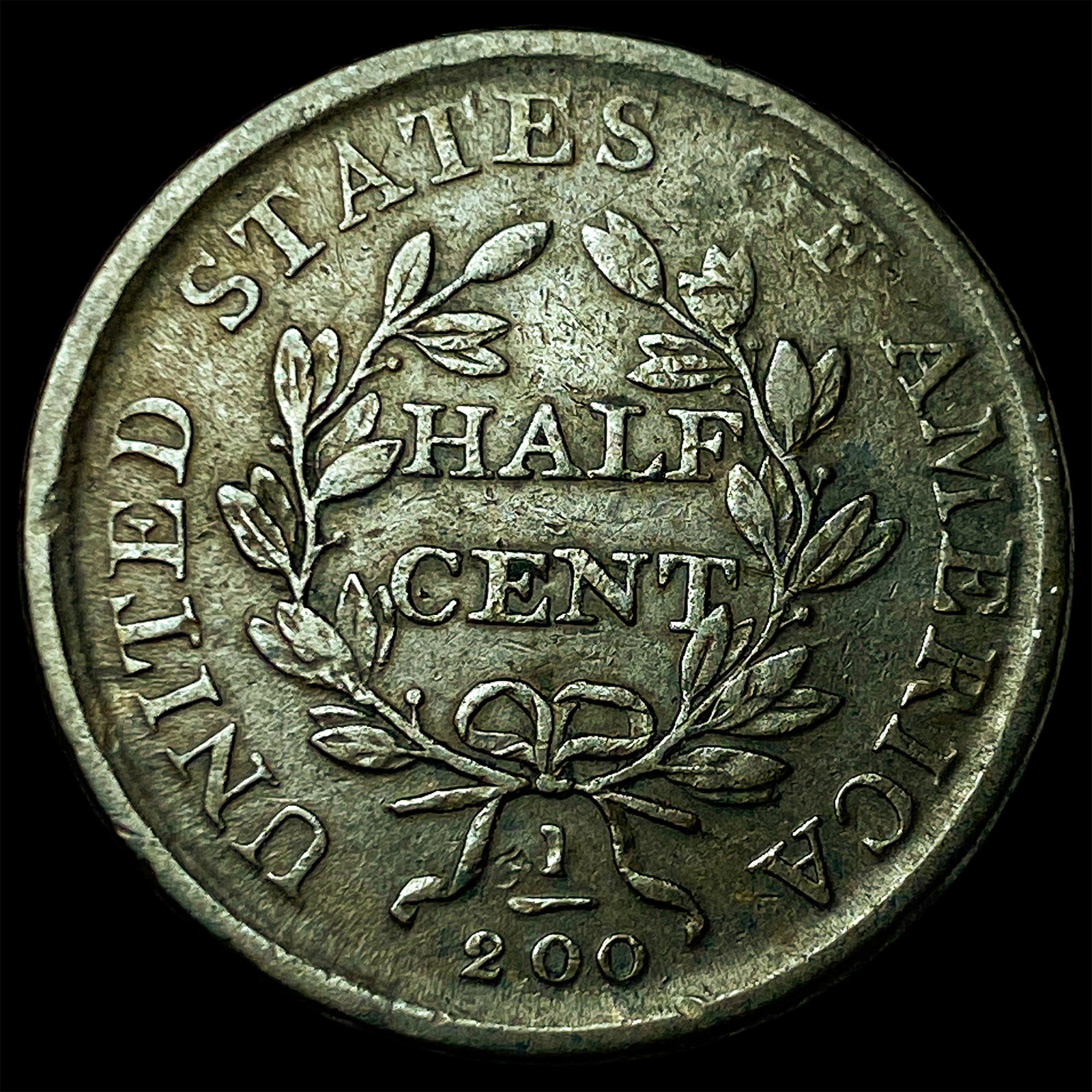 1808 Draped Bust Half Cent ABOUT UNCIRCULATED - 2