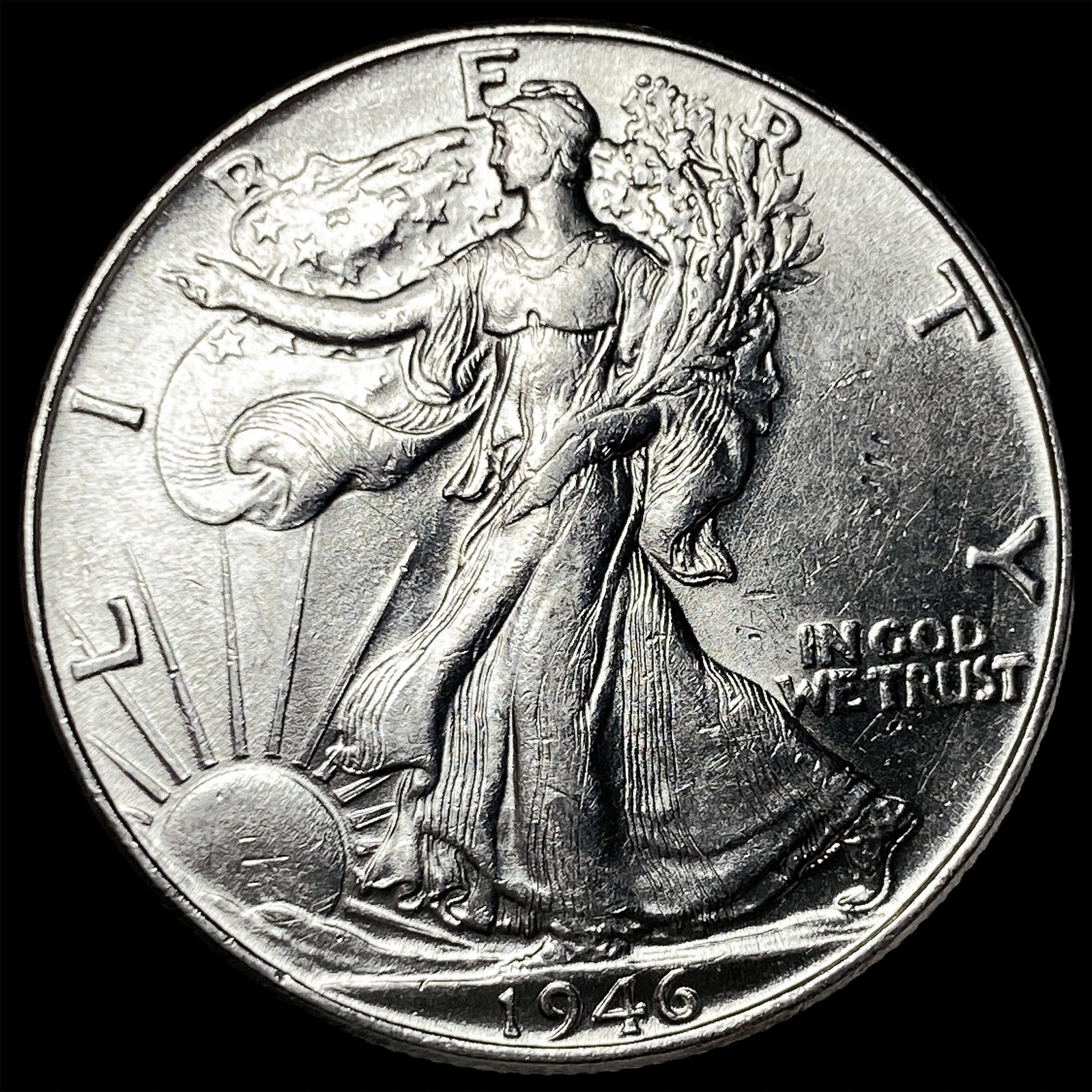 1946 Silver Walking Liberty Half Dollar UNCIRCULATED: 1946 Silver Walking Liberty Half Dollar UNCIRCULATED