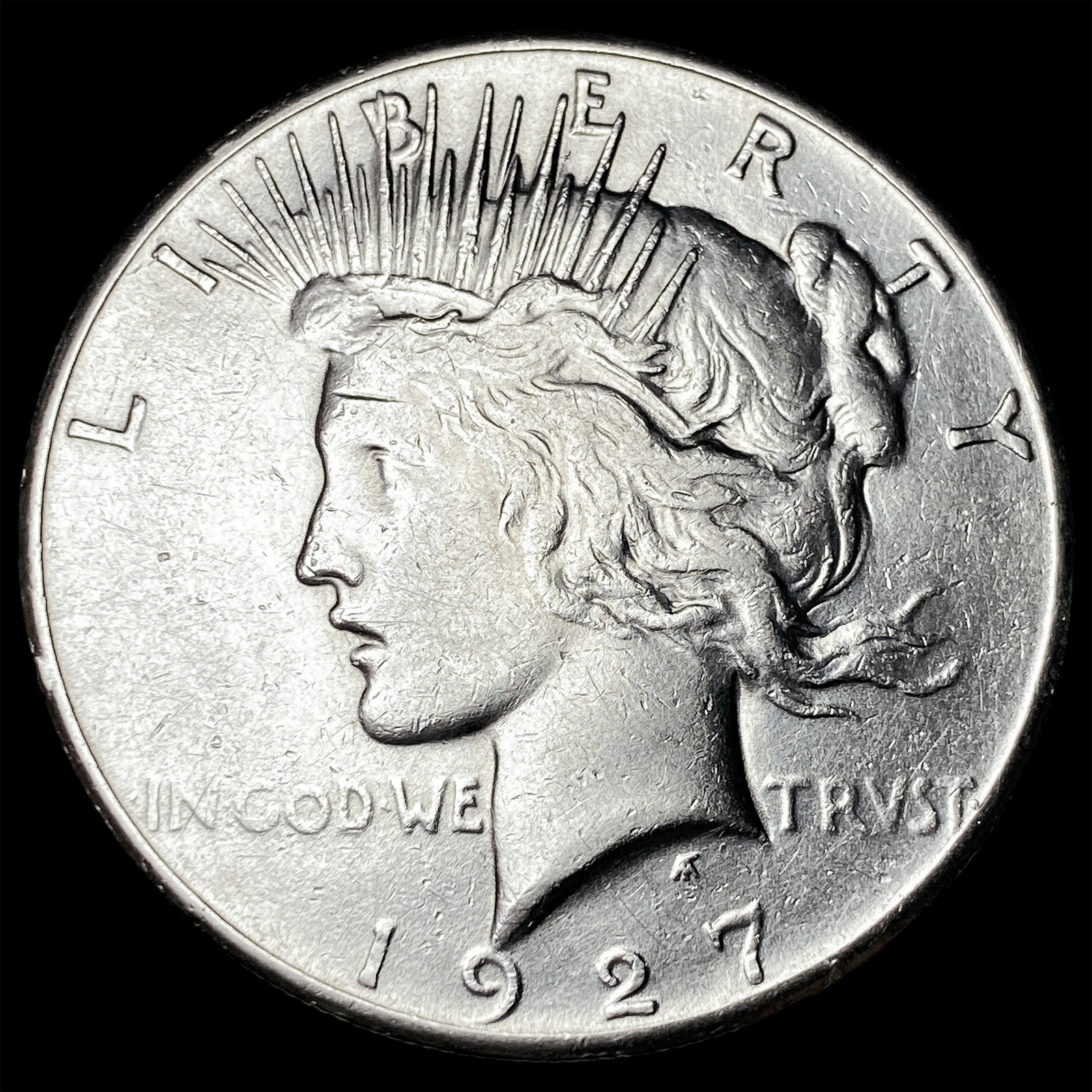 1927 Silver Peace Dollar CHOICE AU (1 of 2)