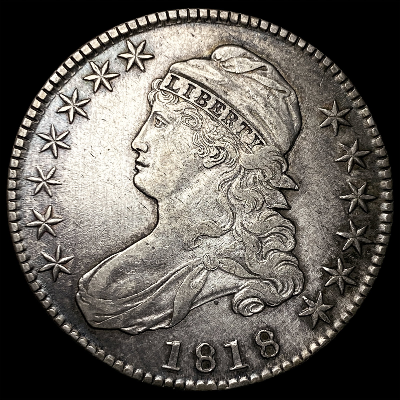 1818 Capped Bust Half Dollar CLOSELY UNCIRCULATED (1 of 2)