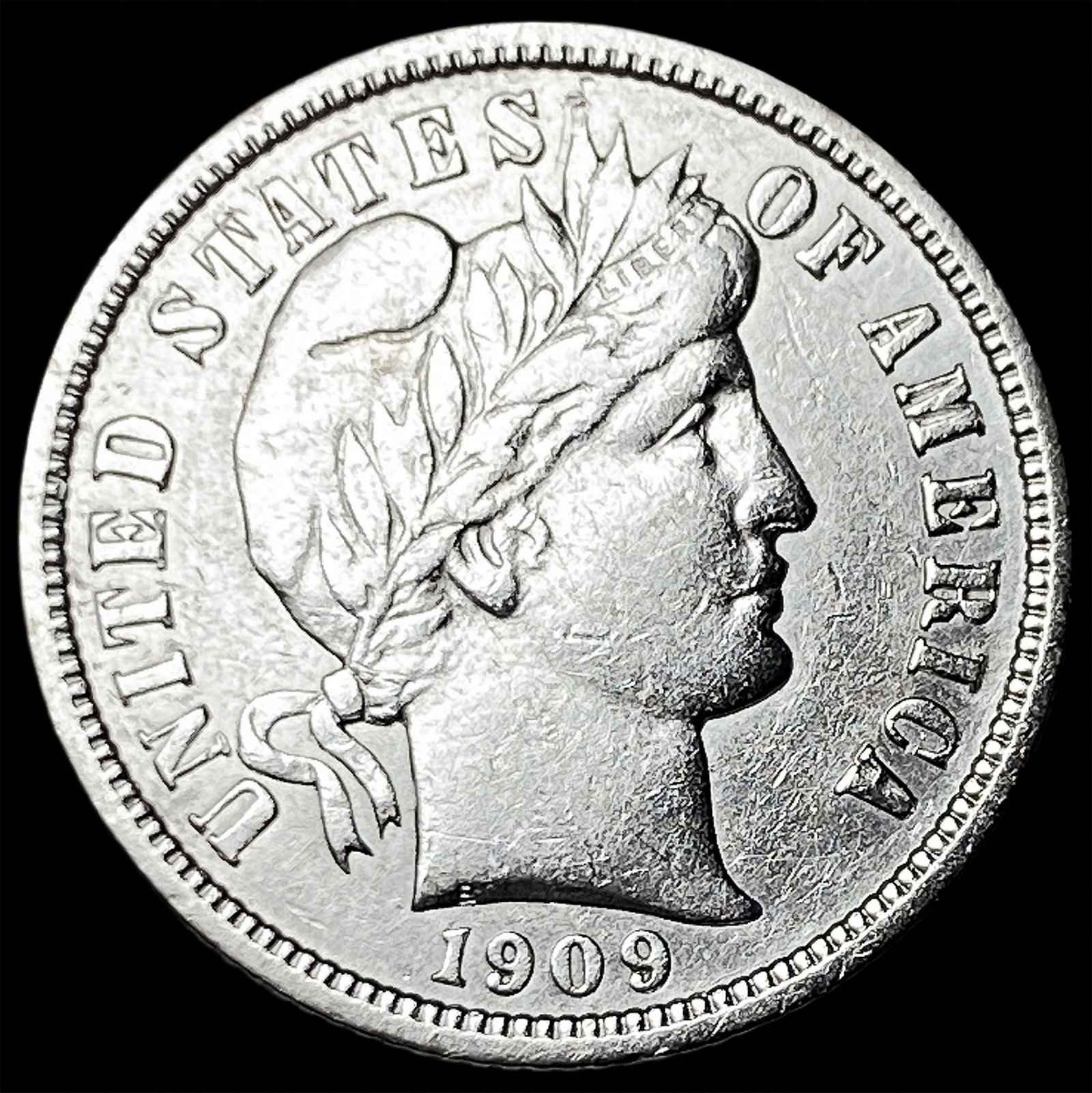 1909 Silver Barber Dime CLOSELY UNCIRCULATED (1 of 2)