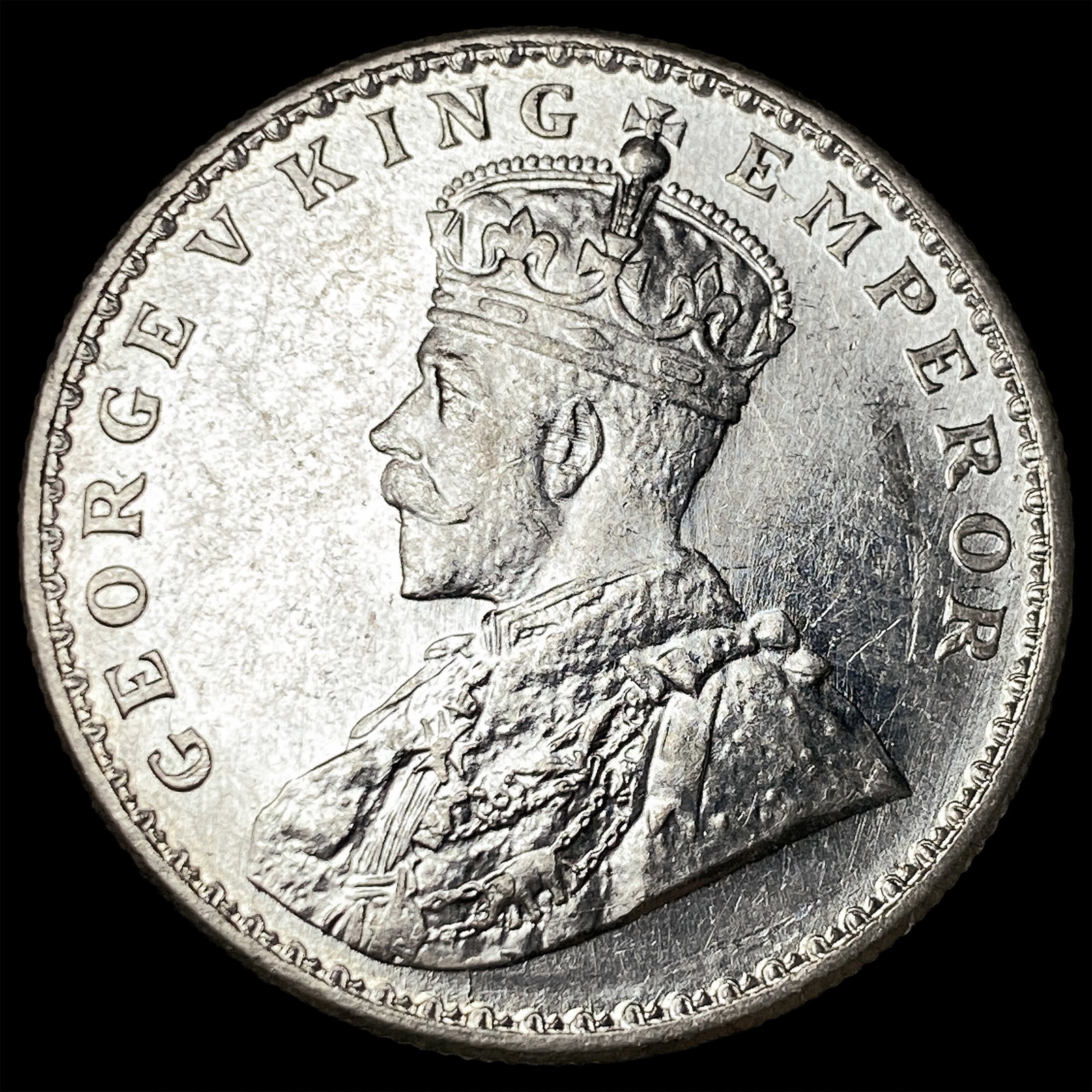 1919 India Silver 1 Rupee UNCIRCULATED (1 of 2)