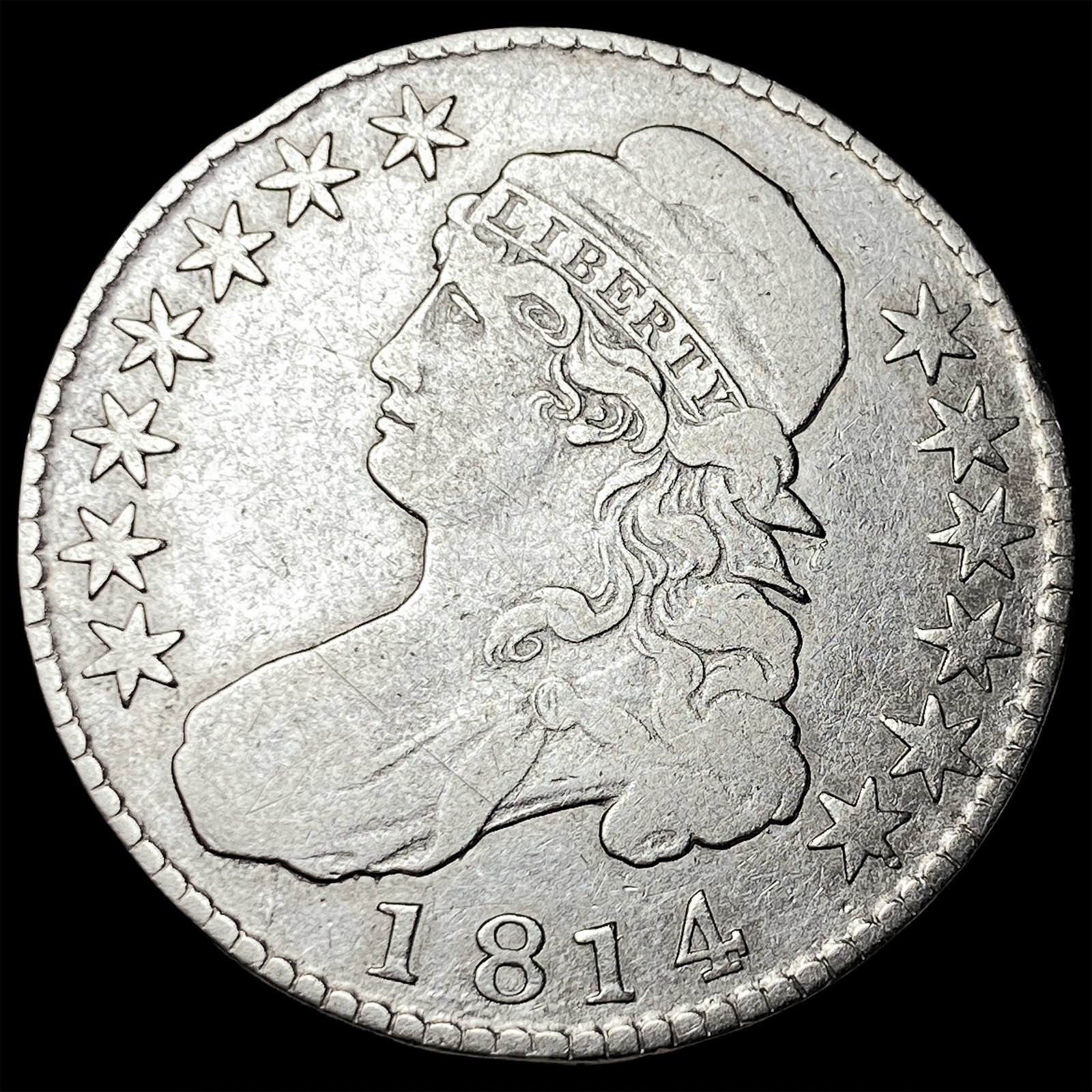 1814 Capped Bust Half Dollar LIGHTLY CIRCULATED (1 of 2)