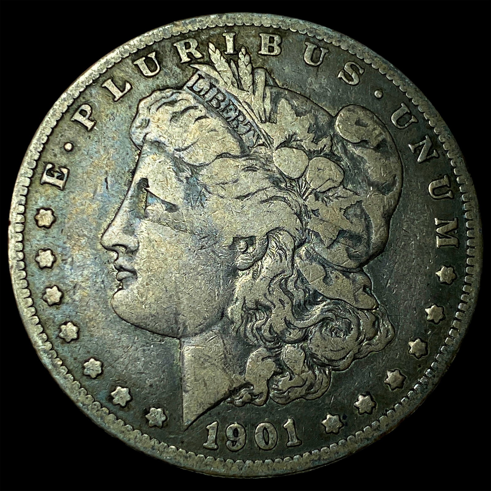 1901-S Silver Morgan Dollar ABOUT UNCIRCULATED: 1901-S Silver Morgan Dollar ABOUT UNCIRCULATED