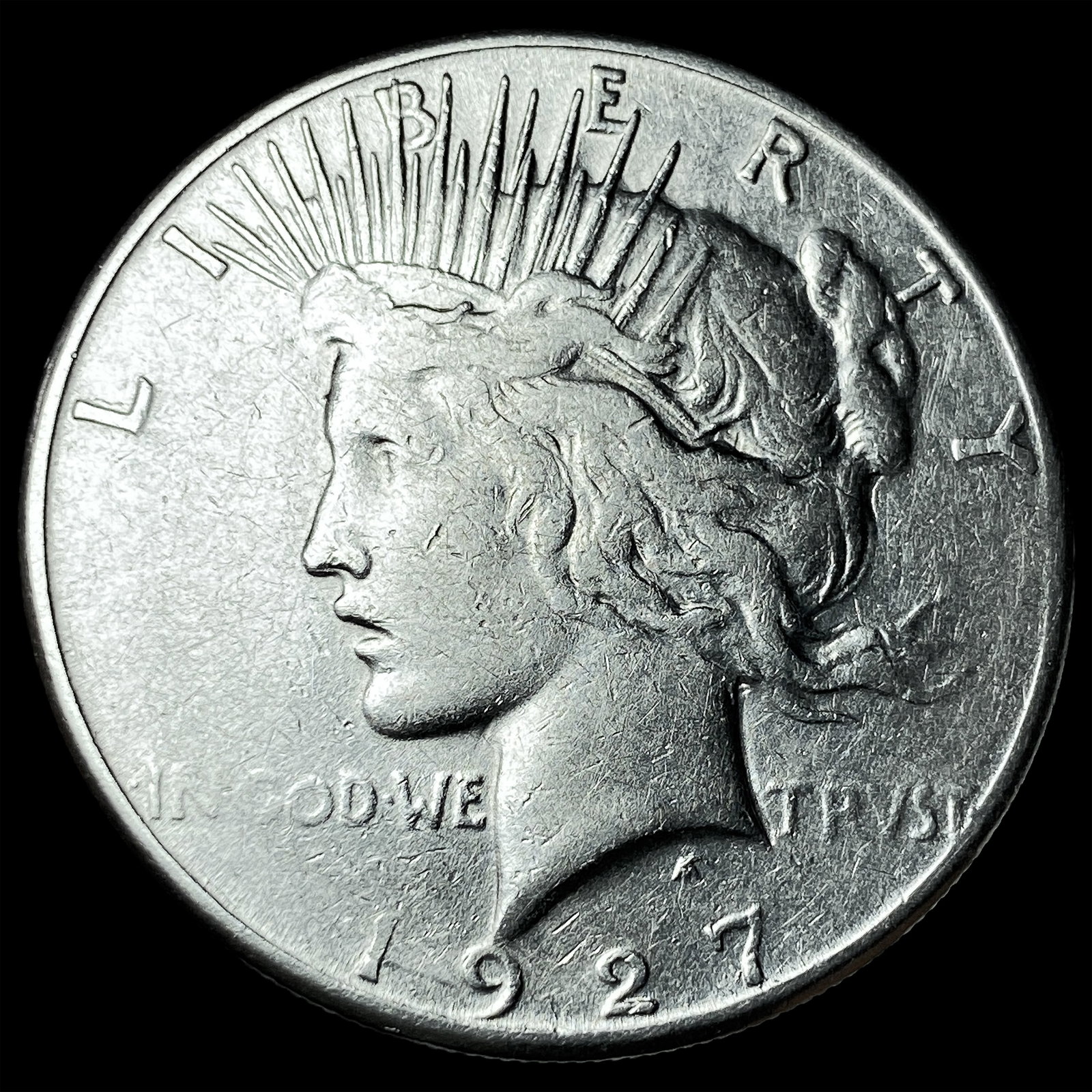 1927-S Peace Silver Dollar CLOSELY UNCIRCULATED (1 of 2)