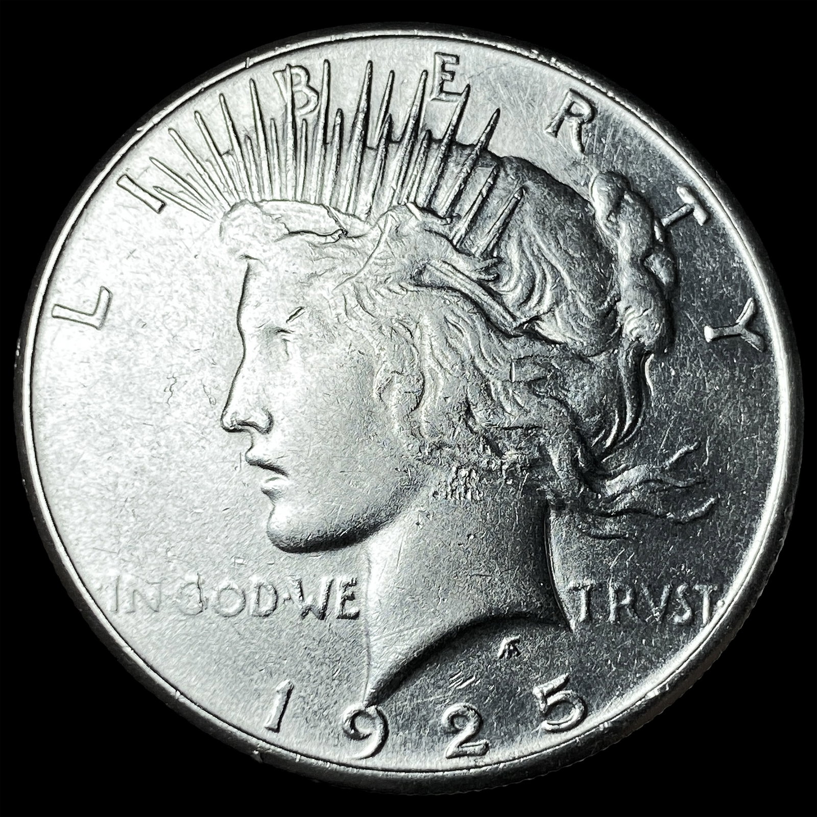 1925-S Silver Peace Dollar CHOICE AU (1 of 2)