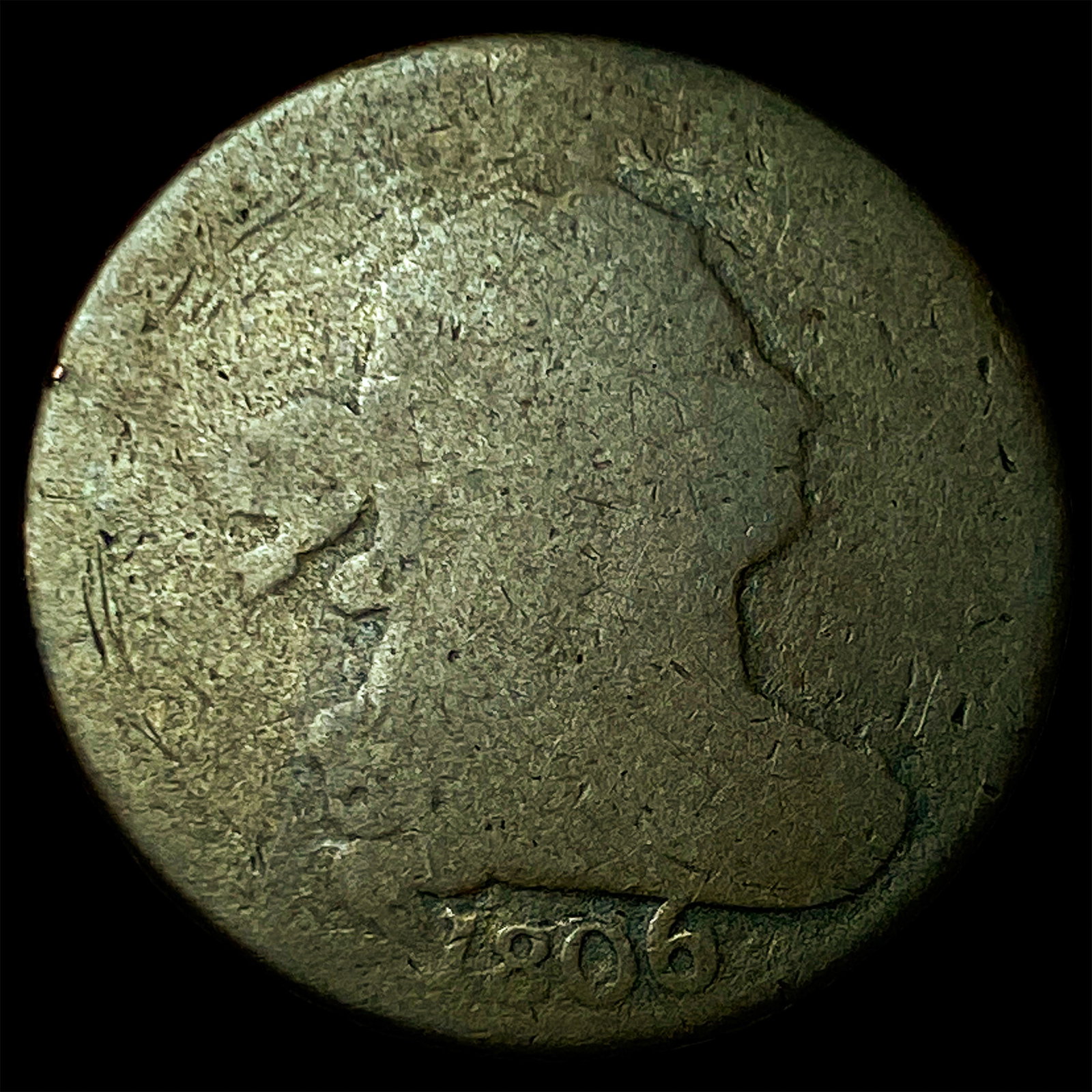 1806 Draped Bust Half Cent NICELY CIRCULATED (1 of 2)