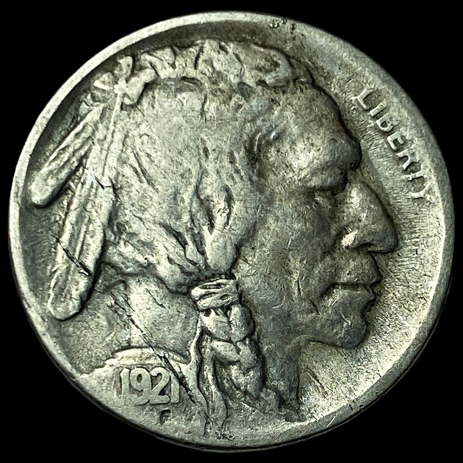 1921-S Buffalo Nickel NEARLY UNCIRCULATED: 1921-S Buffalo Nickel NEARLY UNCIRCULATED