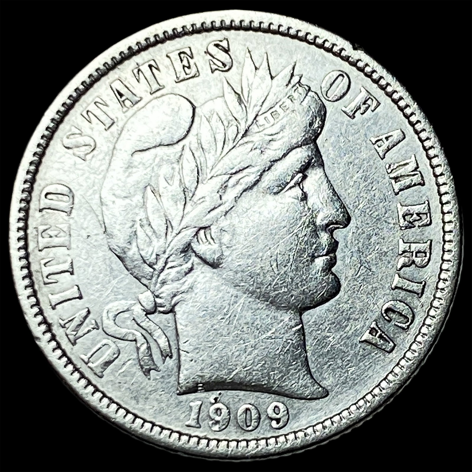 1909-O Silver Barber Dime CHOICE AU (1 of 2)