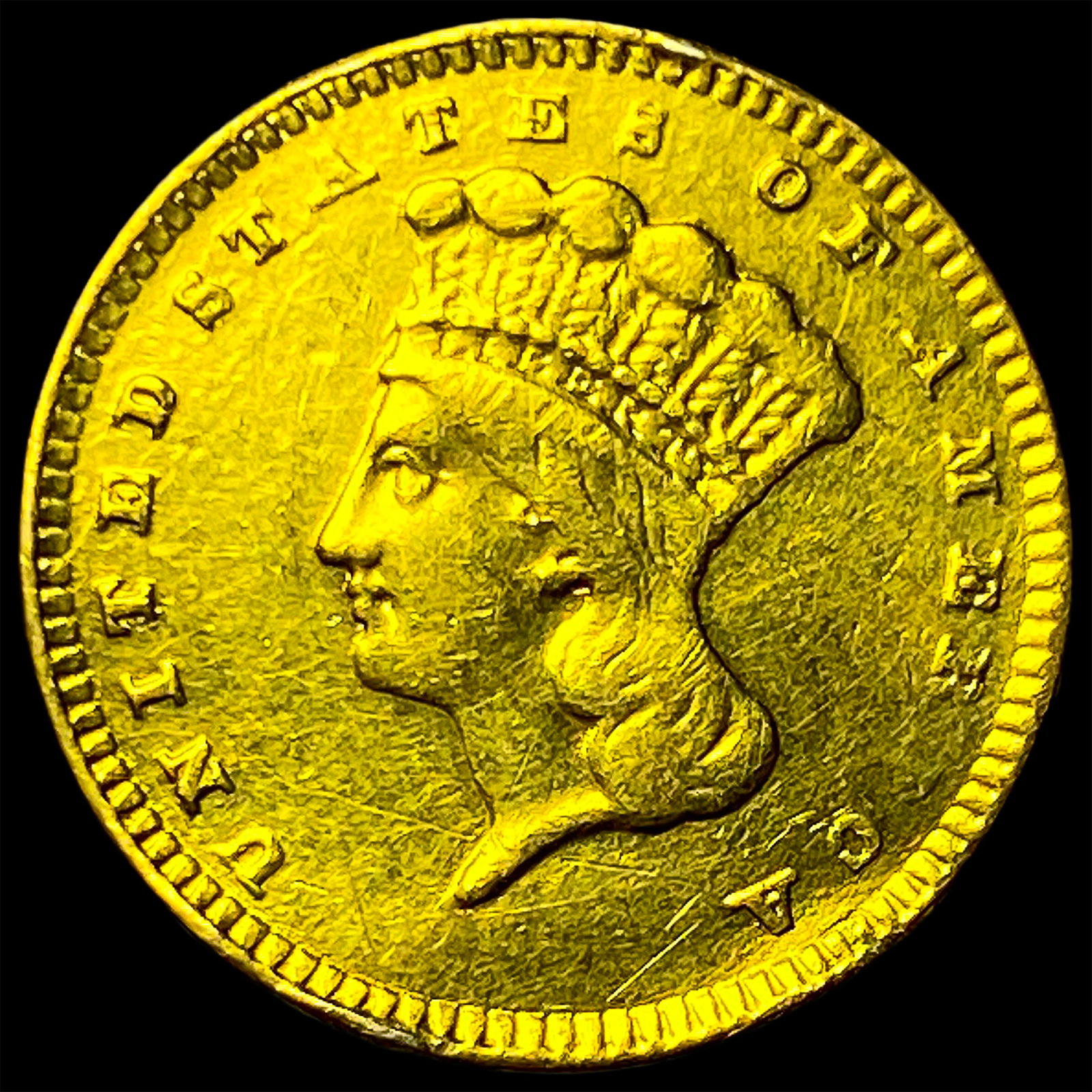 1876 Gold $1 Indian Princess Type 3 HIGH GRADE: 1876 Gold $1 Indian Princess Type 3 HIGH GRADE