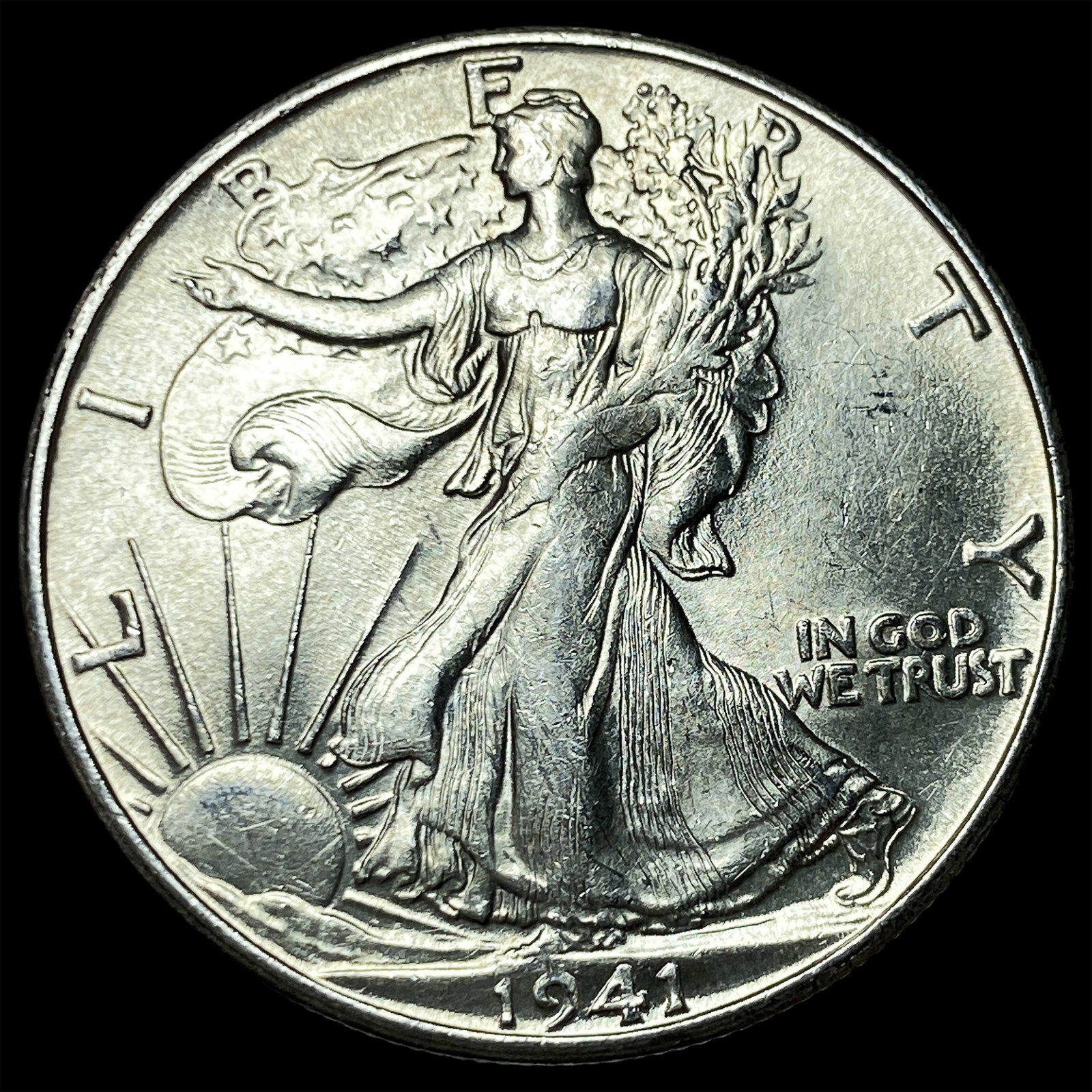 1941-S Silver Walking Liberty Half Dollar UNCIRCULATED (1 of 2)