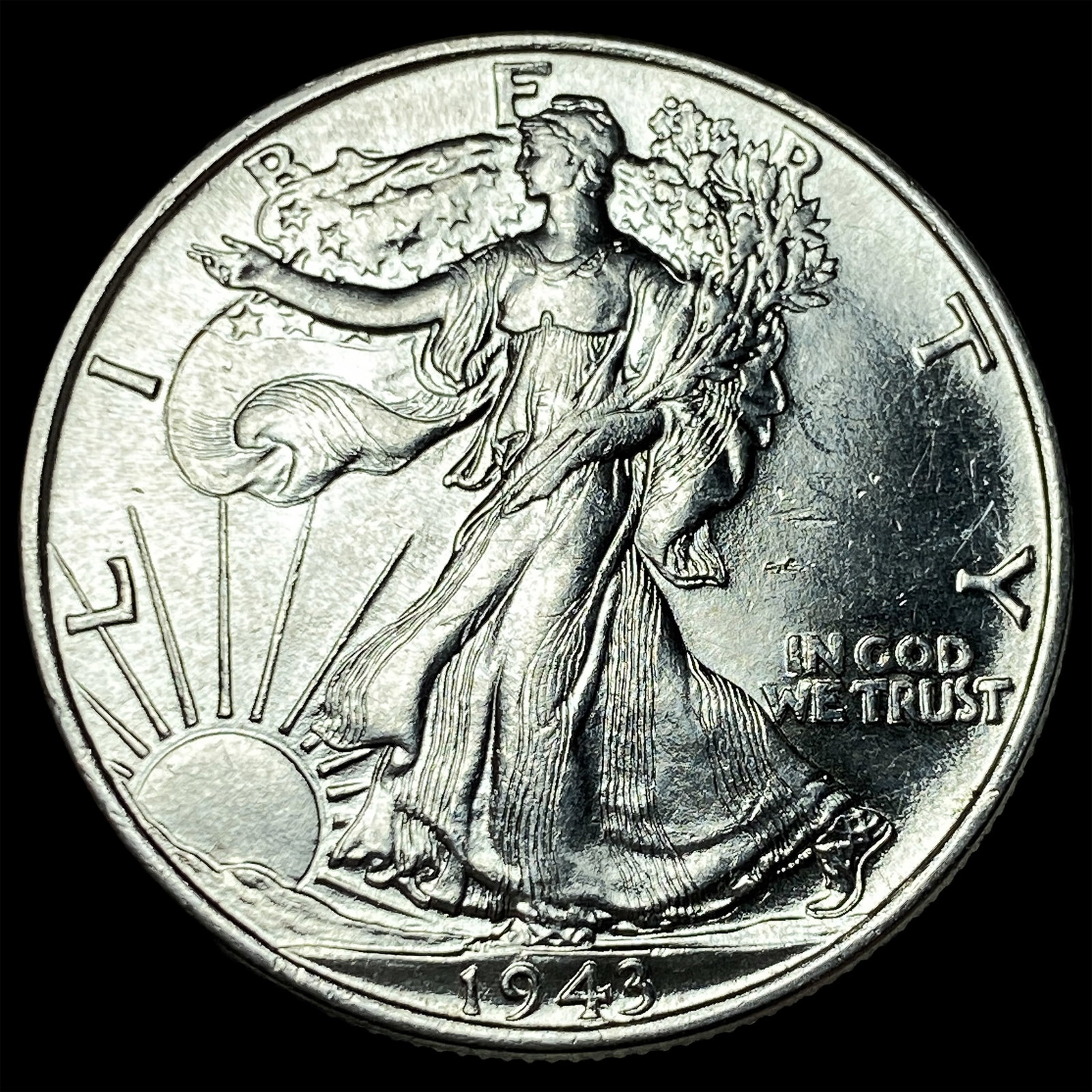 1943 Silver Walking Liberty Half Dollar UNCIRCULATED (1 of 2)