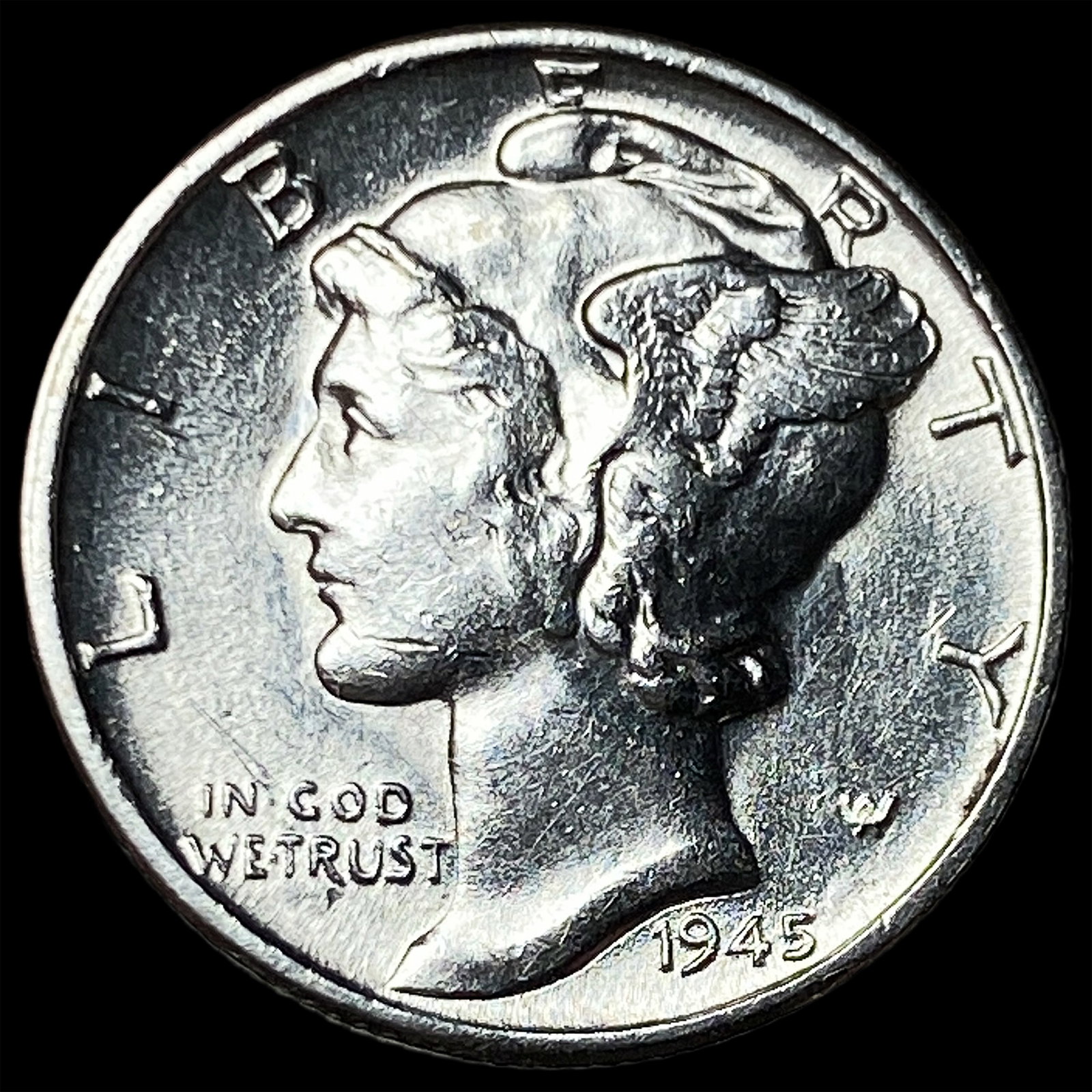 1945 Silver Mercury Dime UNCIRCULATED: 1945 Silver Mercury Dime UNCIRCULATED