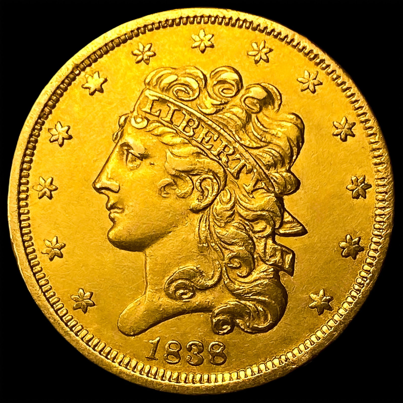 1838 $5 Gold Half Eagle (1 of 2)