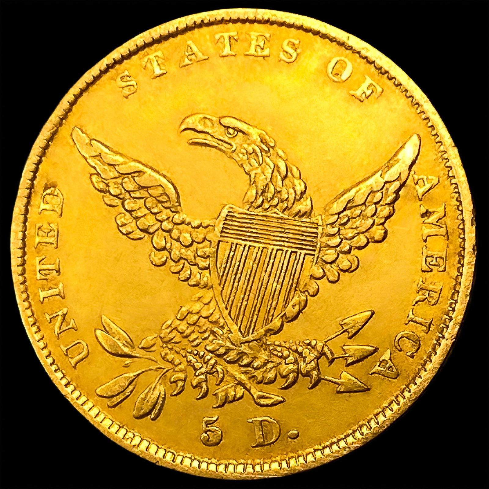 1838 $5 Gold Half Eagle - 2