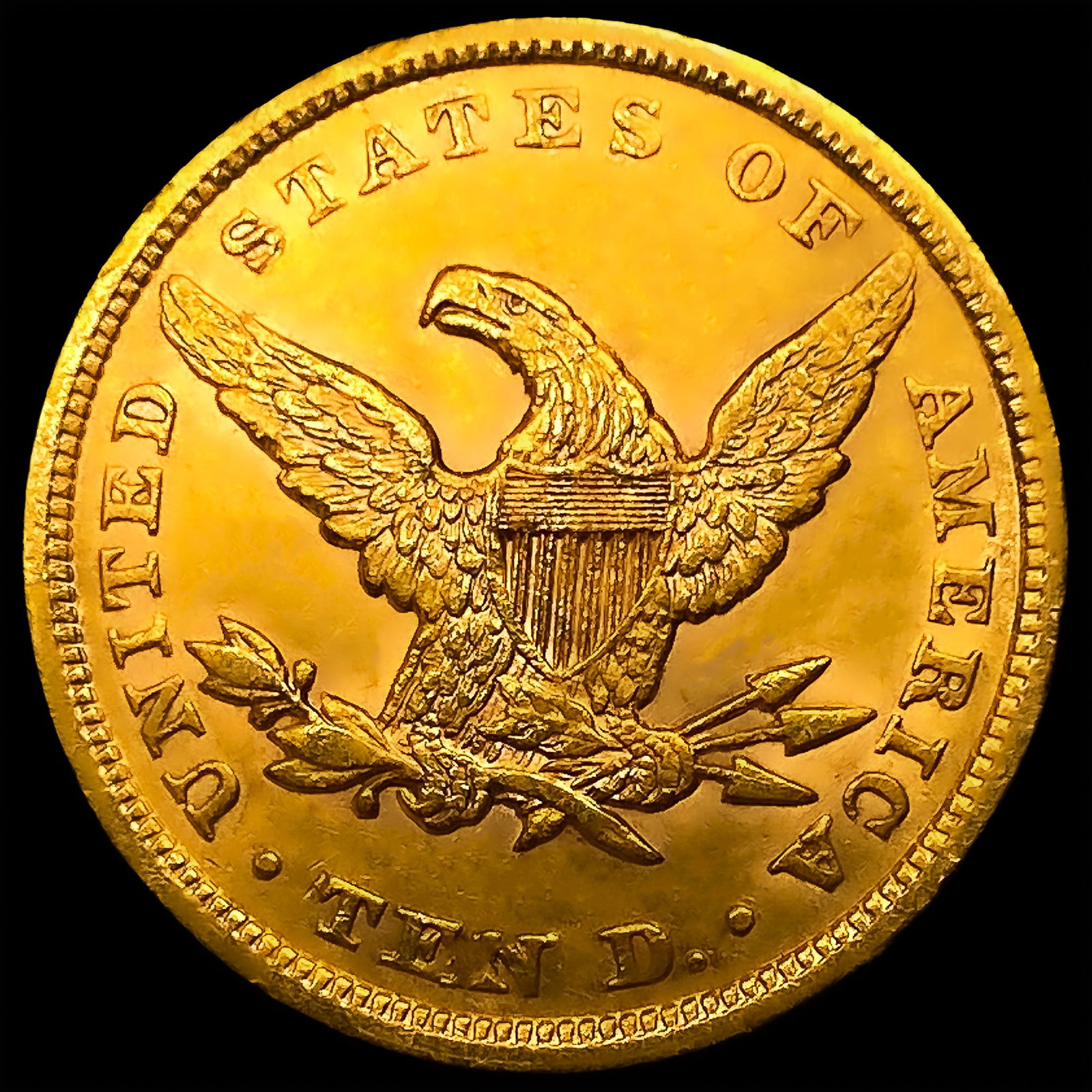 1853 $10 Gold Eagle - 2