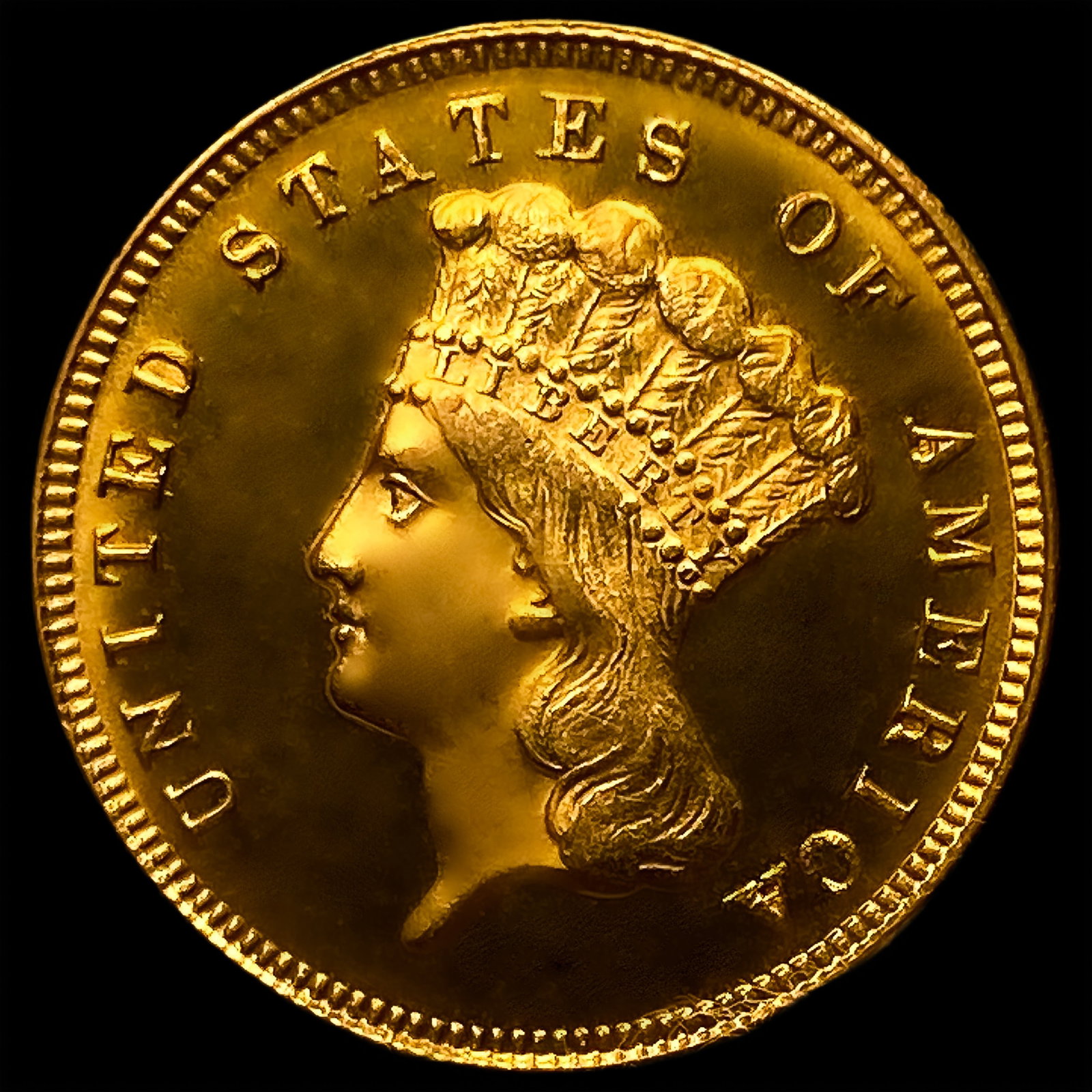 1871 $3 Gold Piece: 1871 $3 Gold Piece