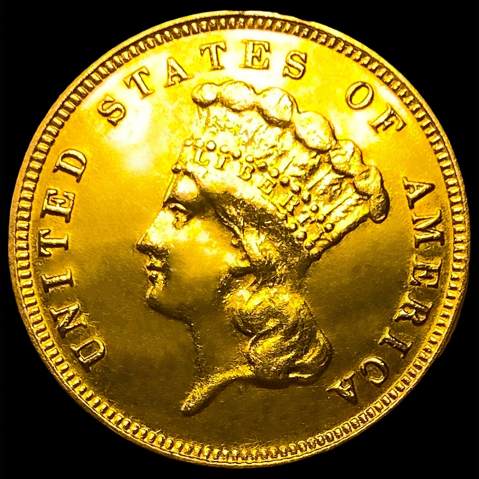 1888 $3 Gold Piece: 1888 $3 Gold Piece