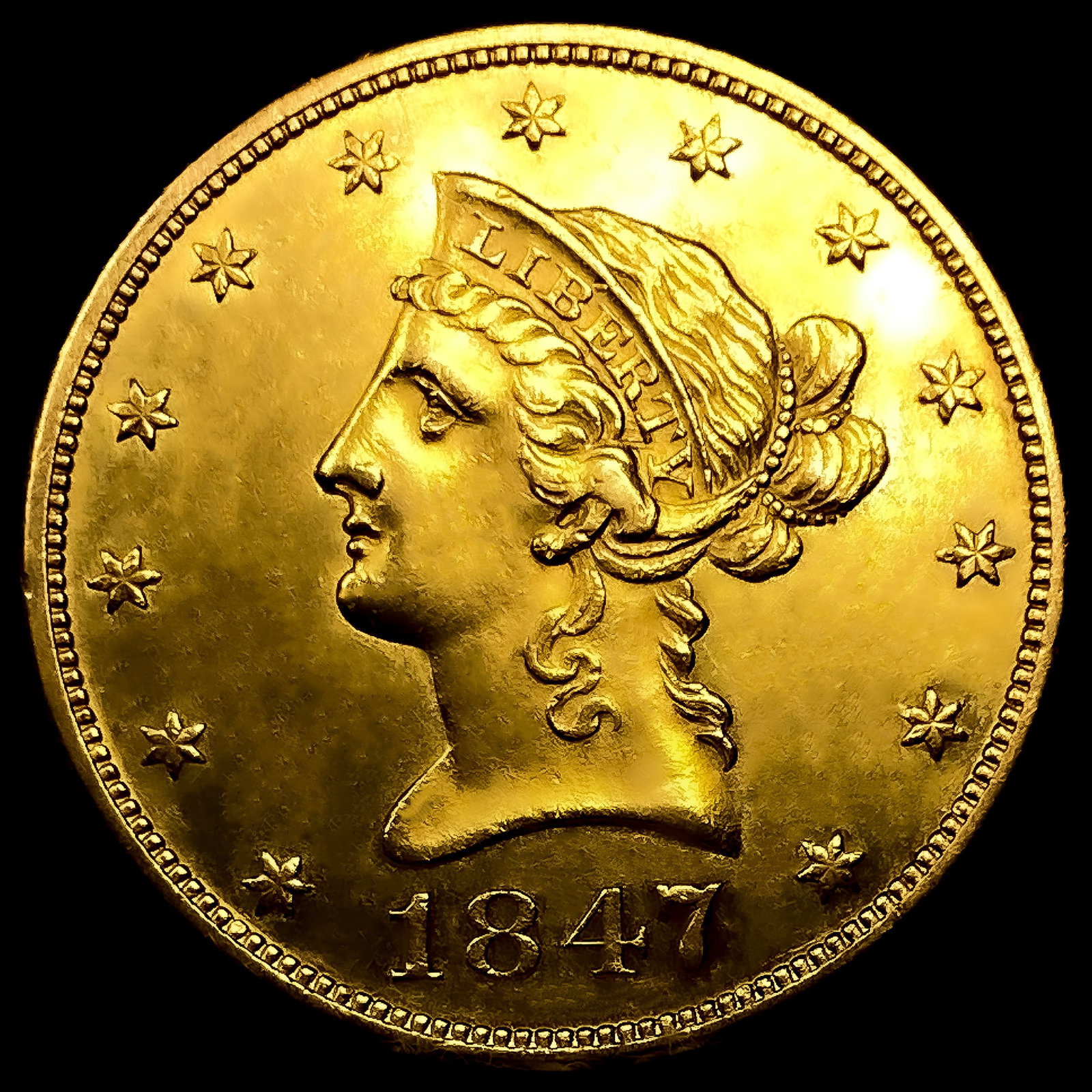 1847 $10 Gold Eagle: 1847 $10 Gold Eagle