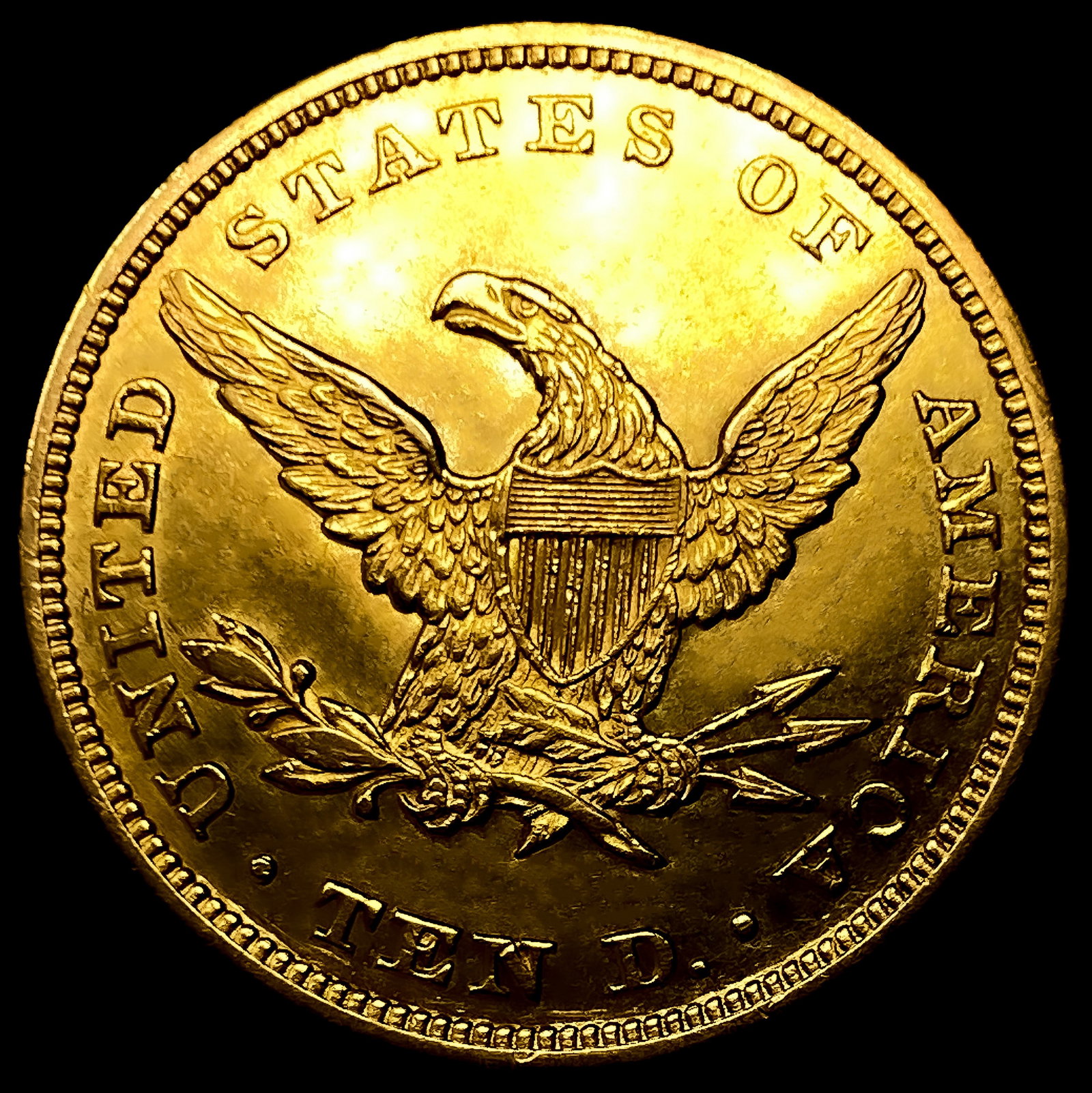 1847 $10 Gold Eagle - 2