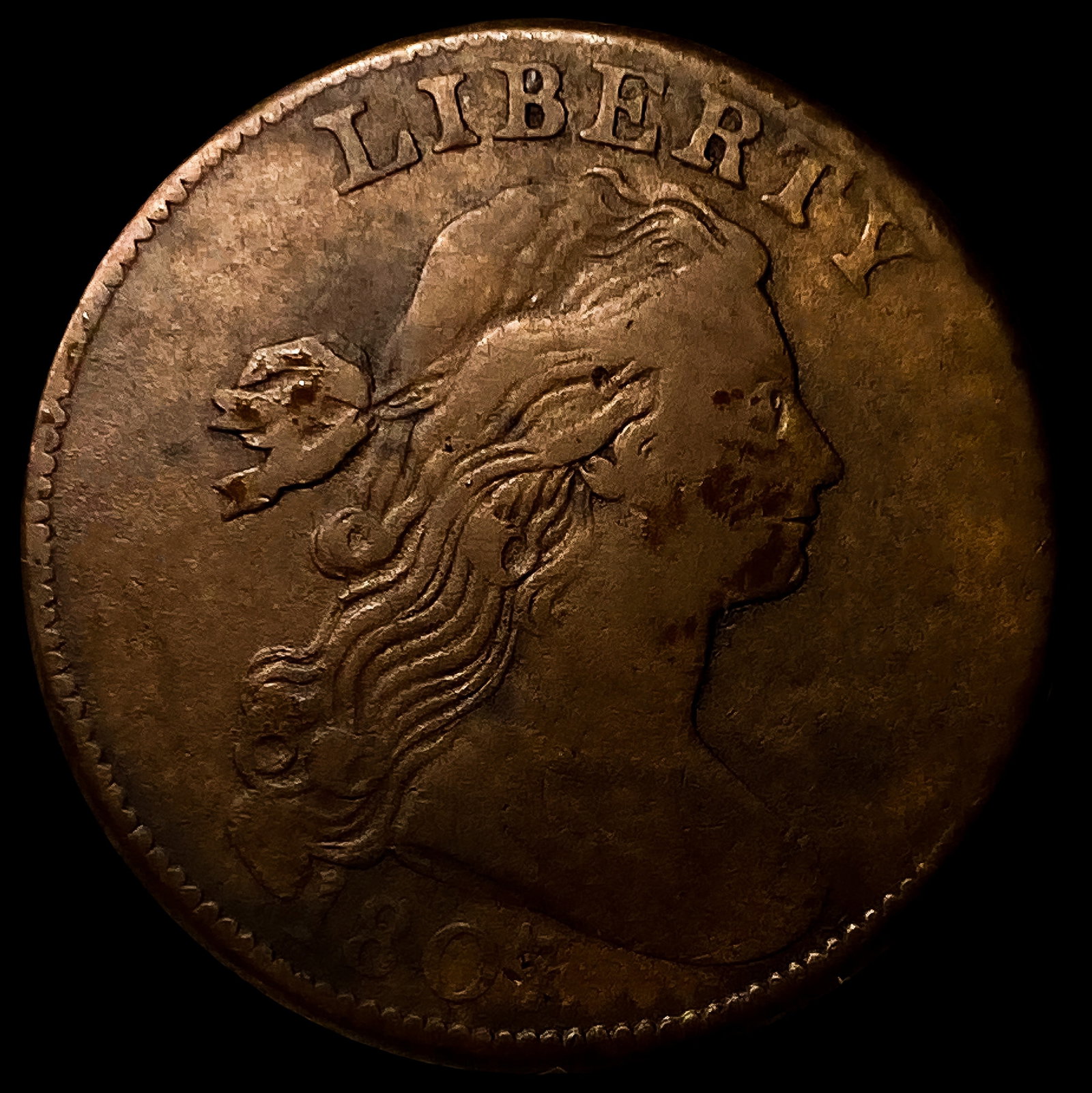 1807 Sm Frac Draped Bust Large Cent: 1807 Sm Frac Draped Bust Large Cent