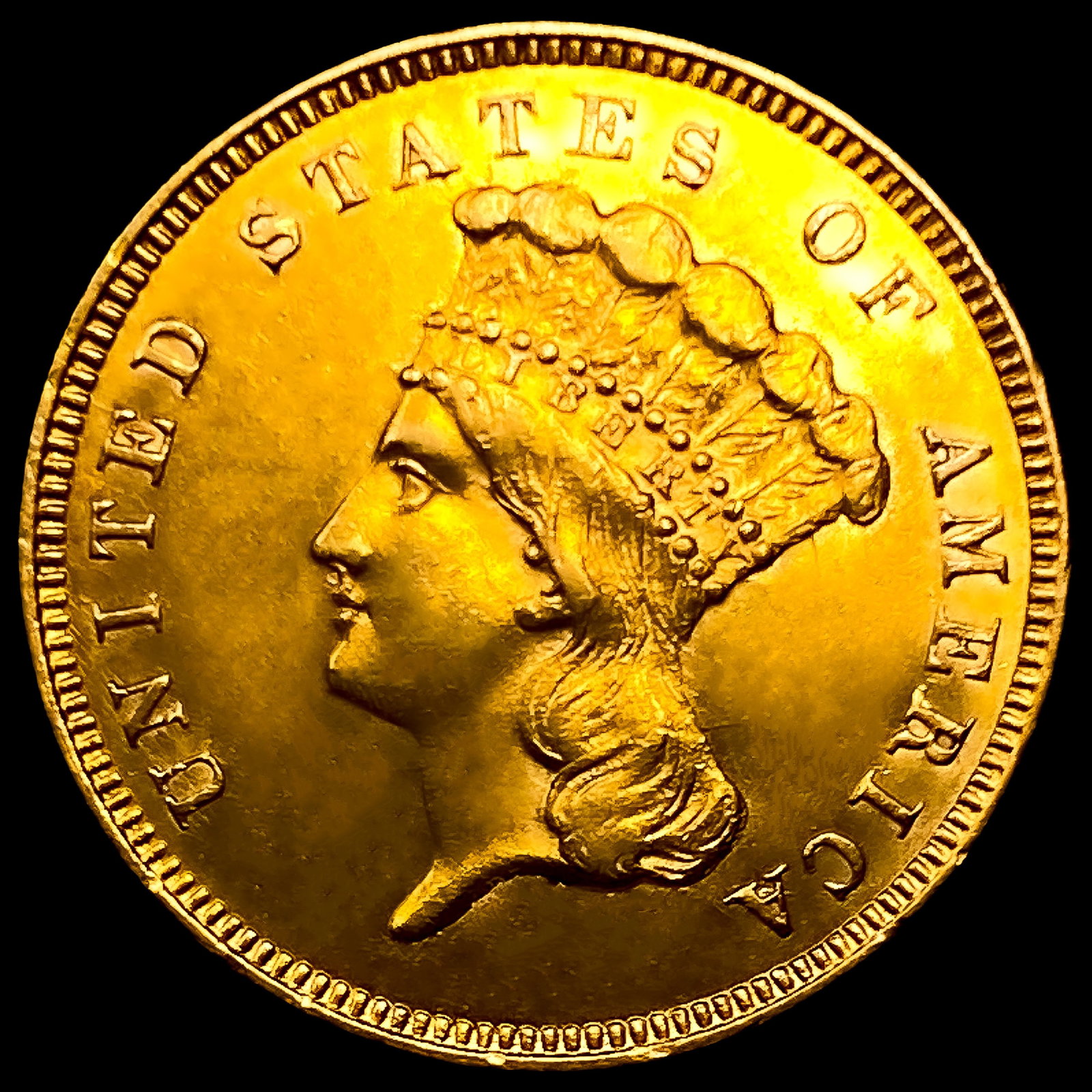 1859 $3 Gold Piece: 1859 $3 Gold Piece