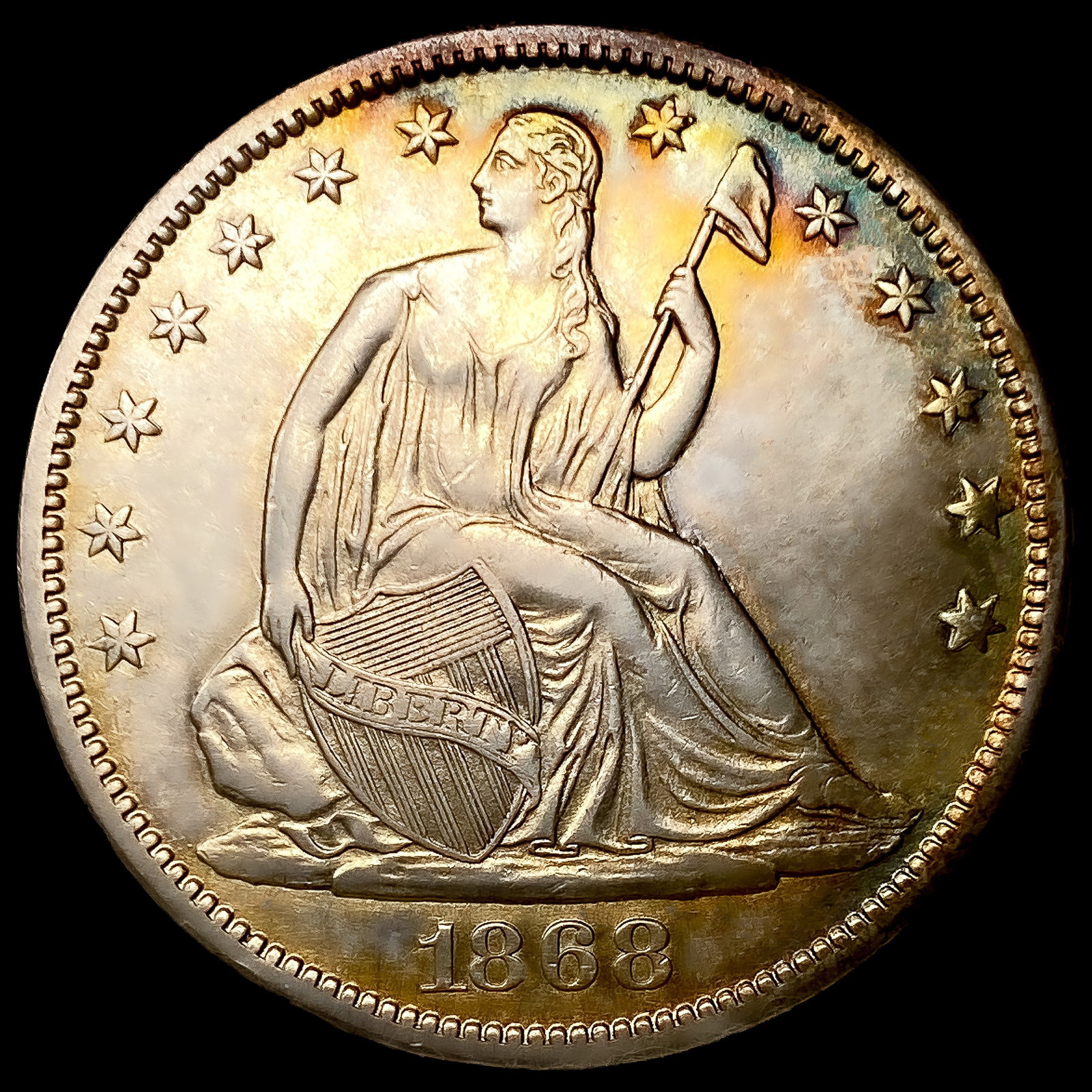 1868-S Seated Liberty Half Dollar (1 of 2)