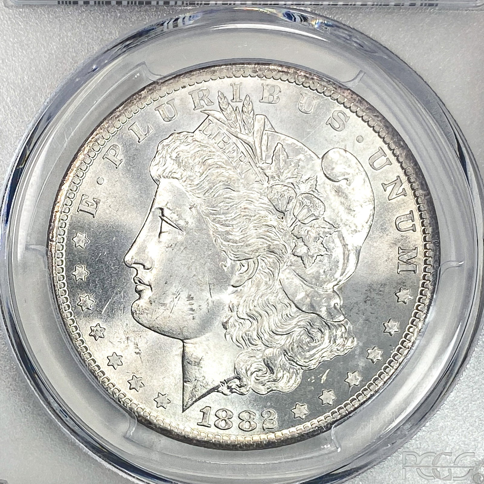 1882-CC Morgan Silver Dollar PCGS MS65 Mint Error - 3