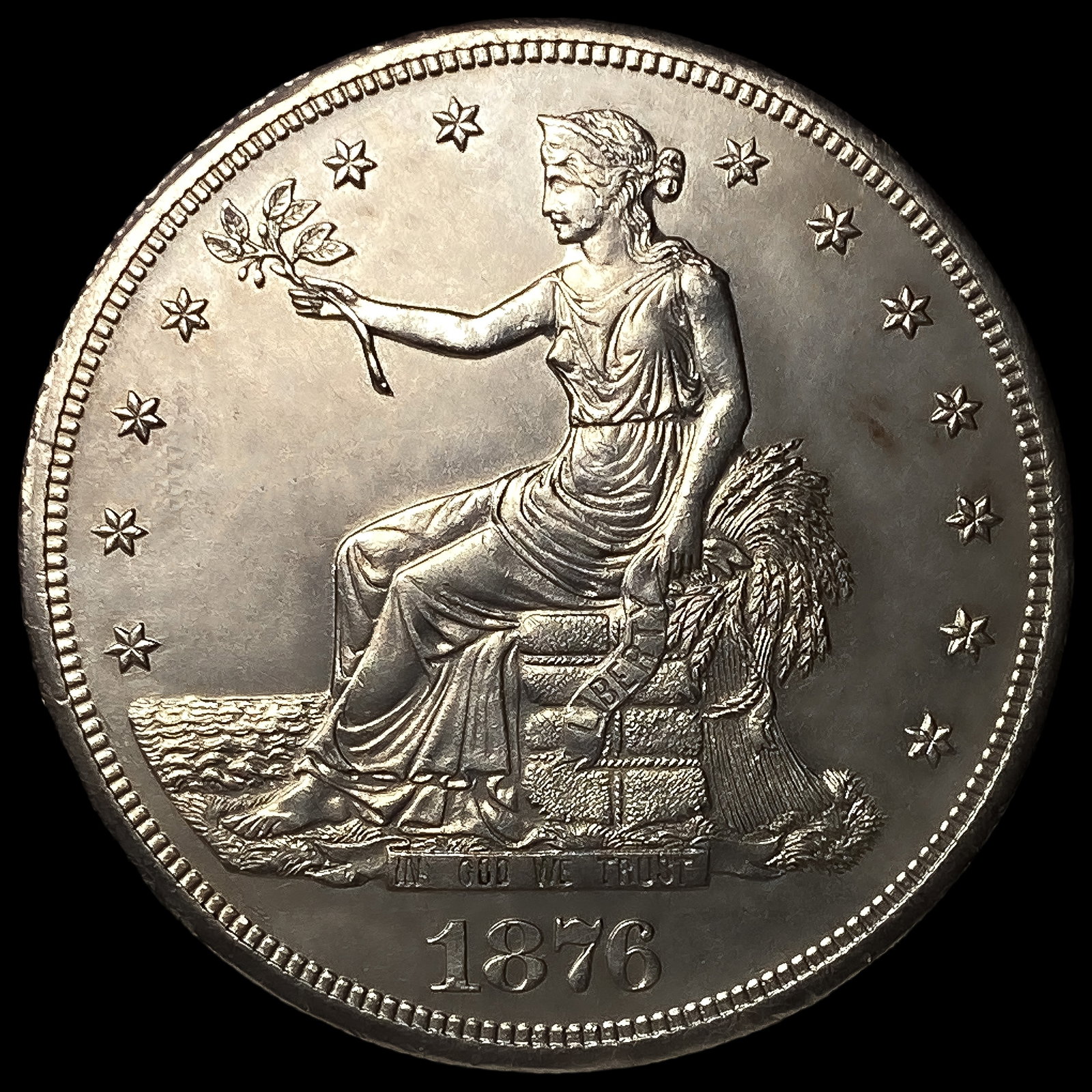 1876-CC Silver Trade Dollar: 1876-CC Silver Trade Dollar